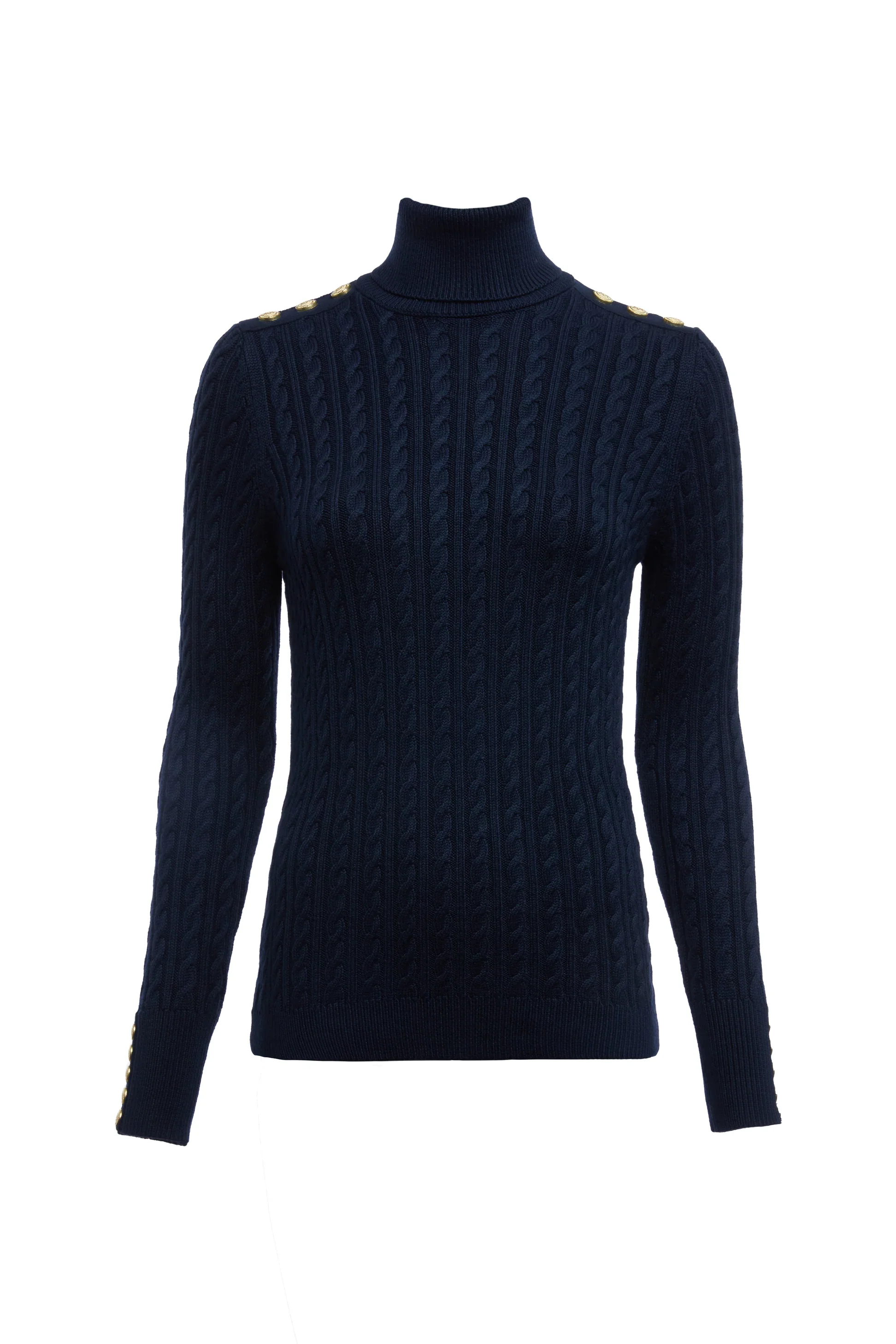 Seattle Roll Neck Cable Knit - Image 4