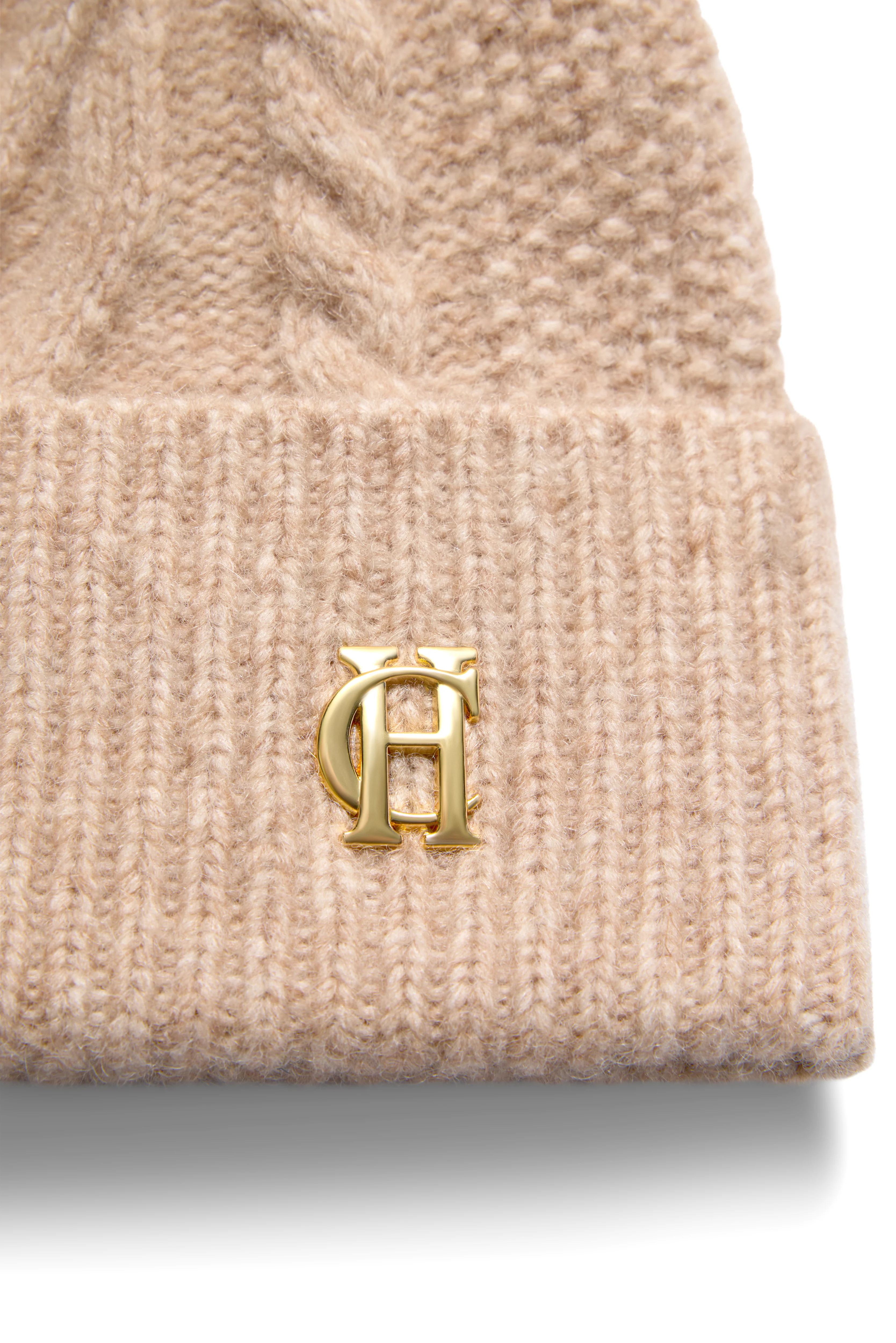 Sloane Cable Bobble Hat - Image 3