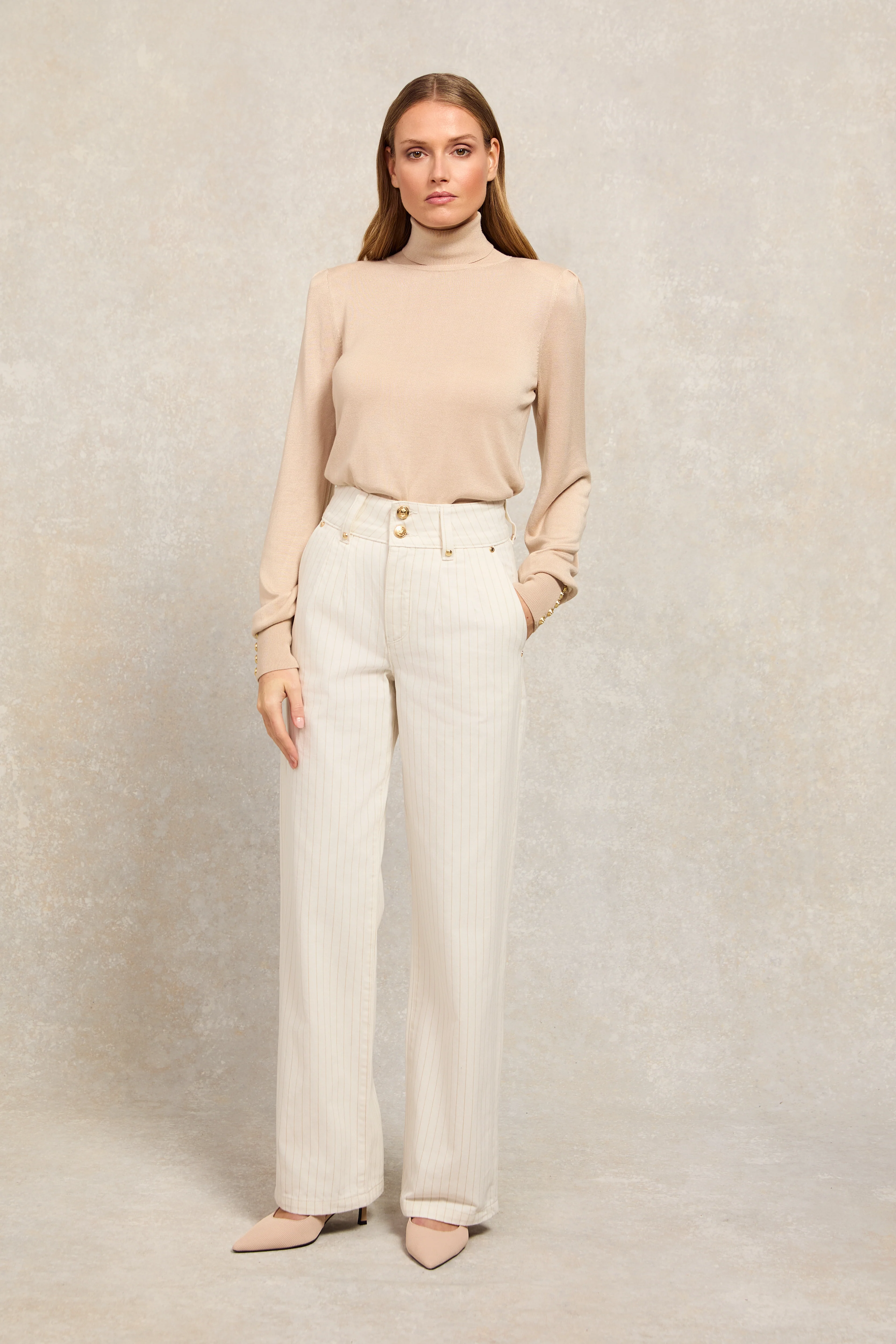 Tailored Wide Leg Jean - Image 4