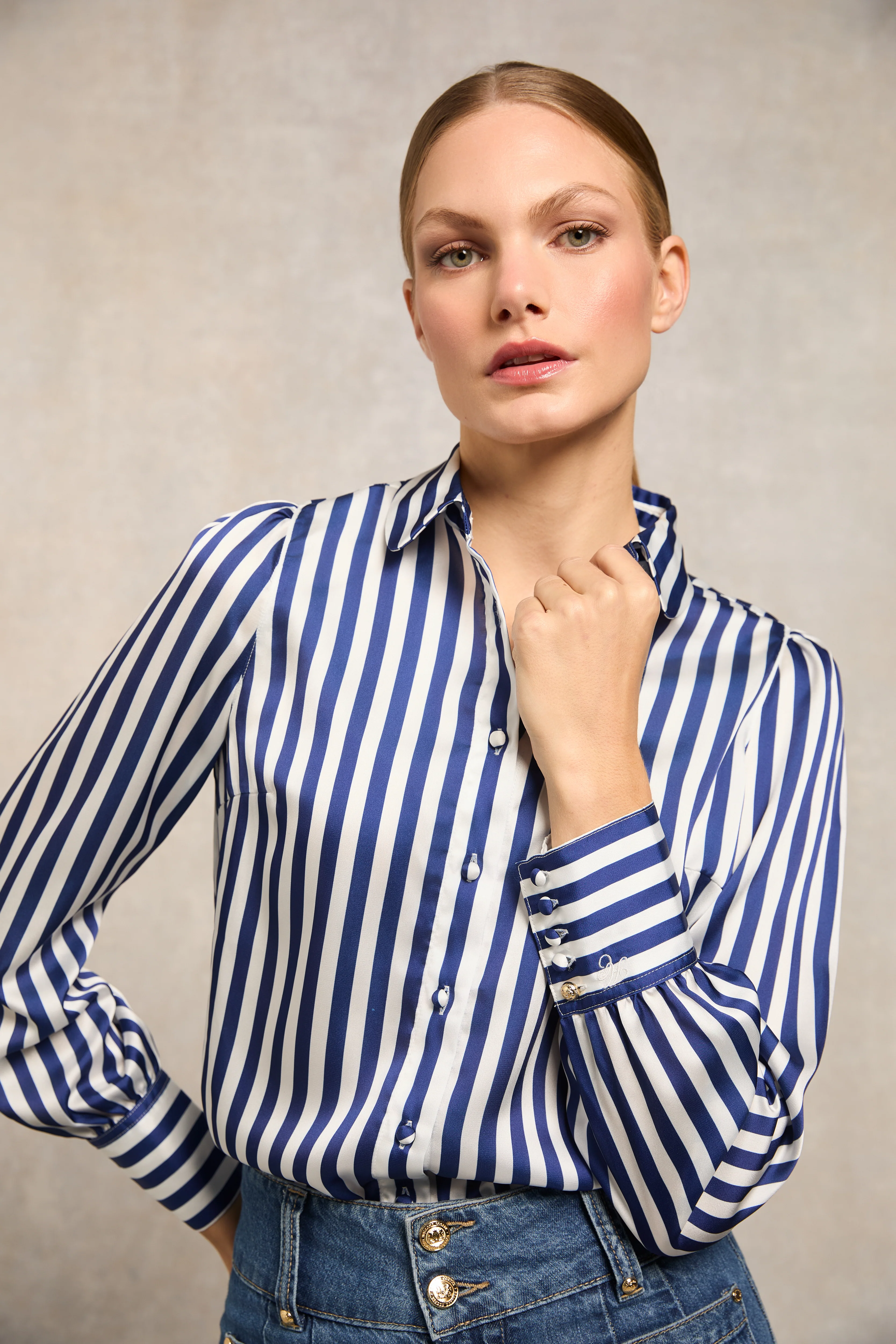 Isla Satin Shirt - Image 2