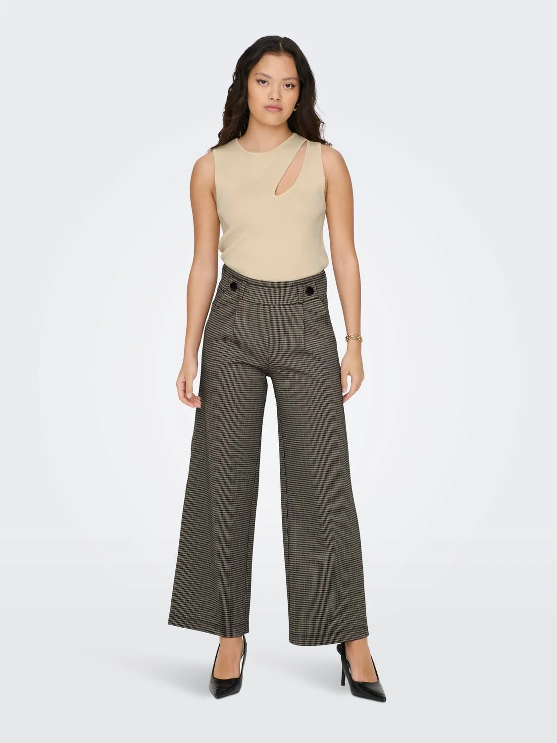 JDYGEGGO Mid waist Wide Leg Fit Trousers - Image 6