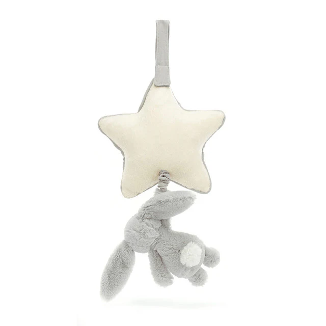 Bashful Silver Bunny Musical Pull - Image 2