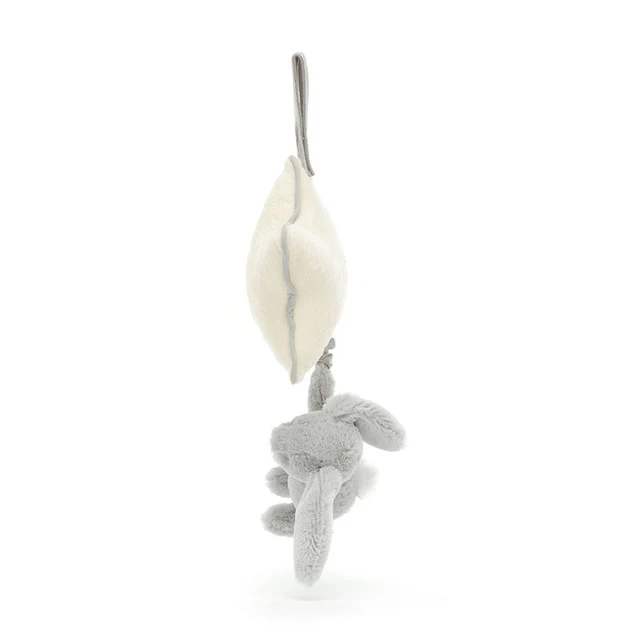 Bashful Silver Bunny Musical Pull - Image 3