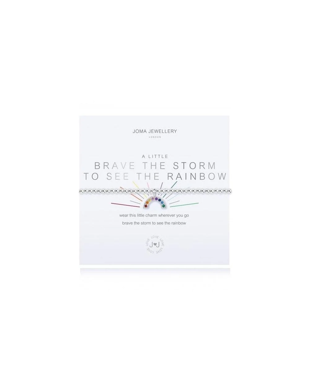A Little Brave The Storm To See The Rainbow Bracelet