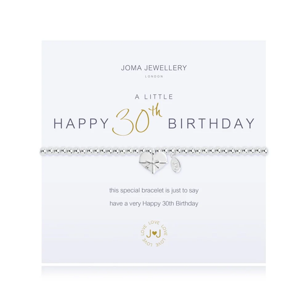A Little Happy 30th Birthday Bracelet