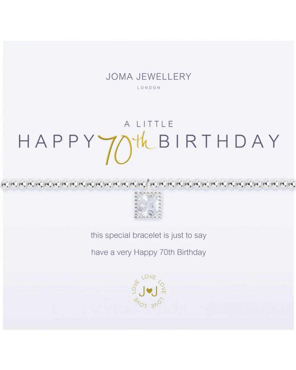 A Little Happy 70th Birthday Bracelet