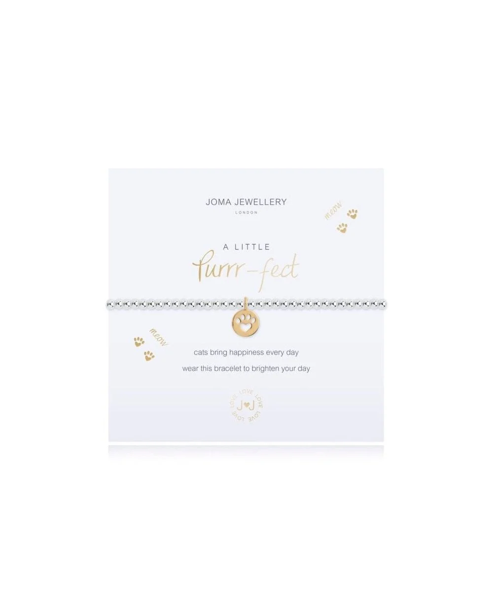A Little Puuurfect Silver Bracelet 17.5cm Stretch