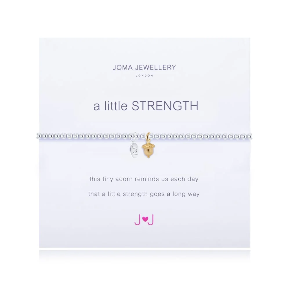 A Little Strength Gold Acorn Bracelet