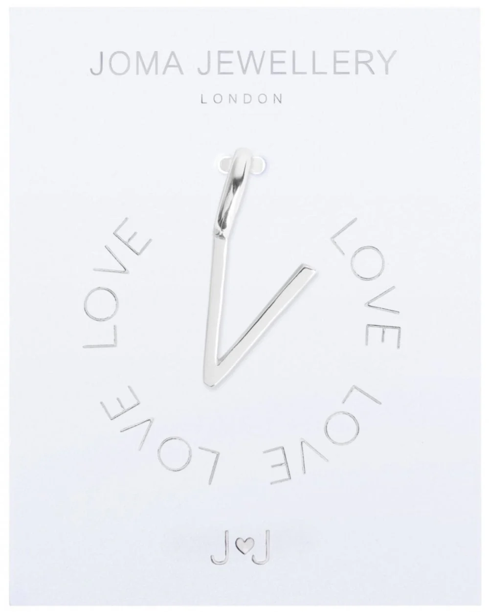 Alphabet Charm - V - Silver Charm