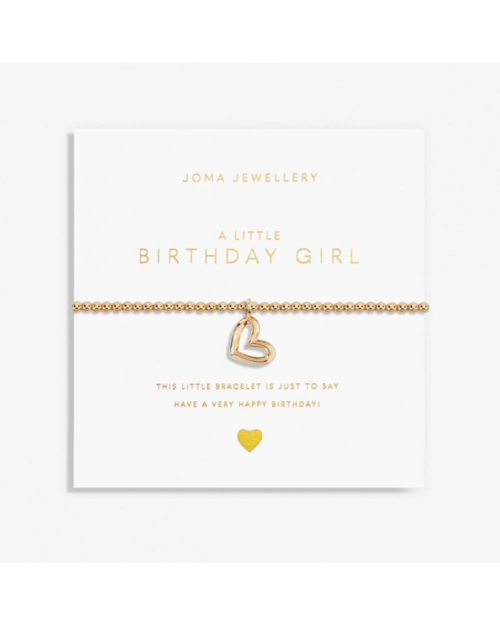 Gold A Little 'Birthday Girl' Bracelet