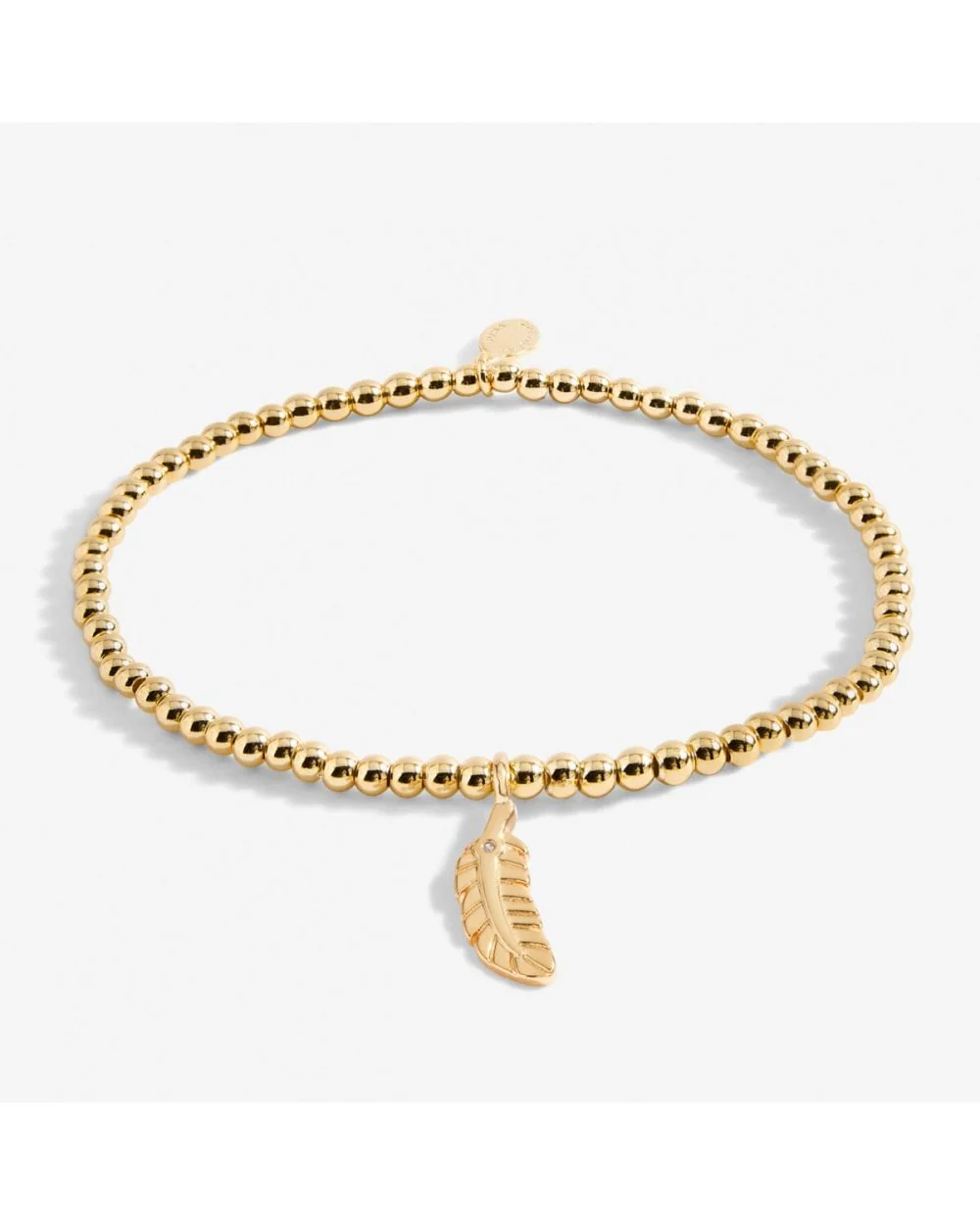 Gold A Little 'Feathers Appear When Loved Ones Are Near' Bracelet - Image 2