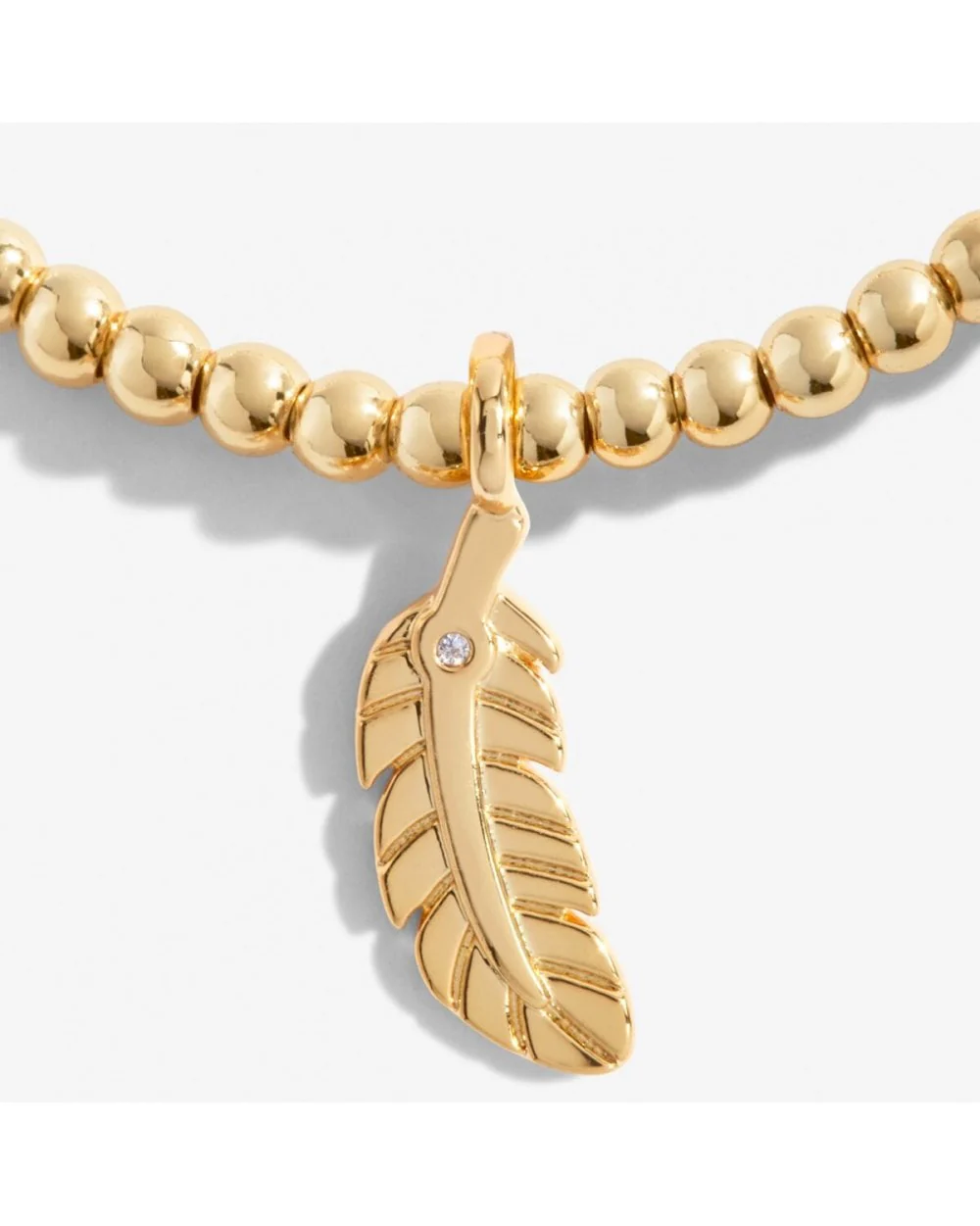 Gold A Little 'Feathers Appear When Loved Ones Are Near' Bracelet - Image 4