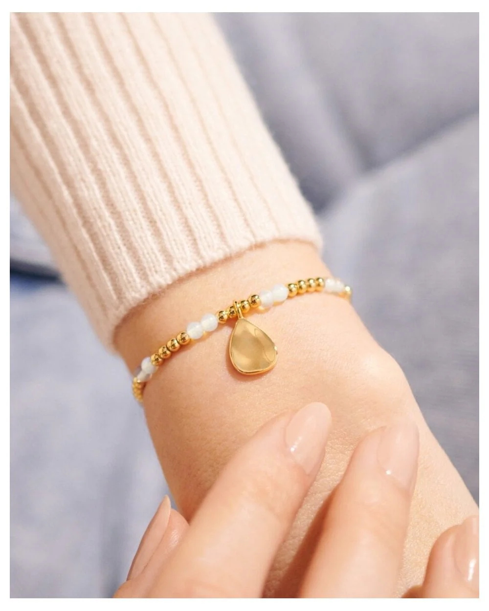 June A Little Birthstone Gold Bracelet - Image 3