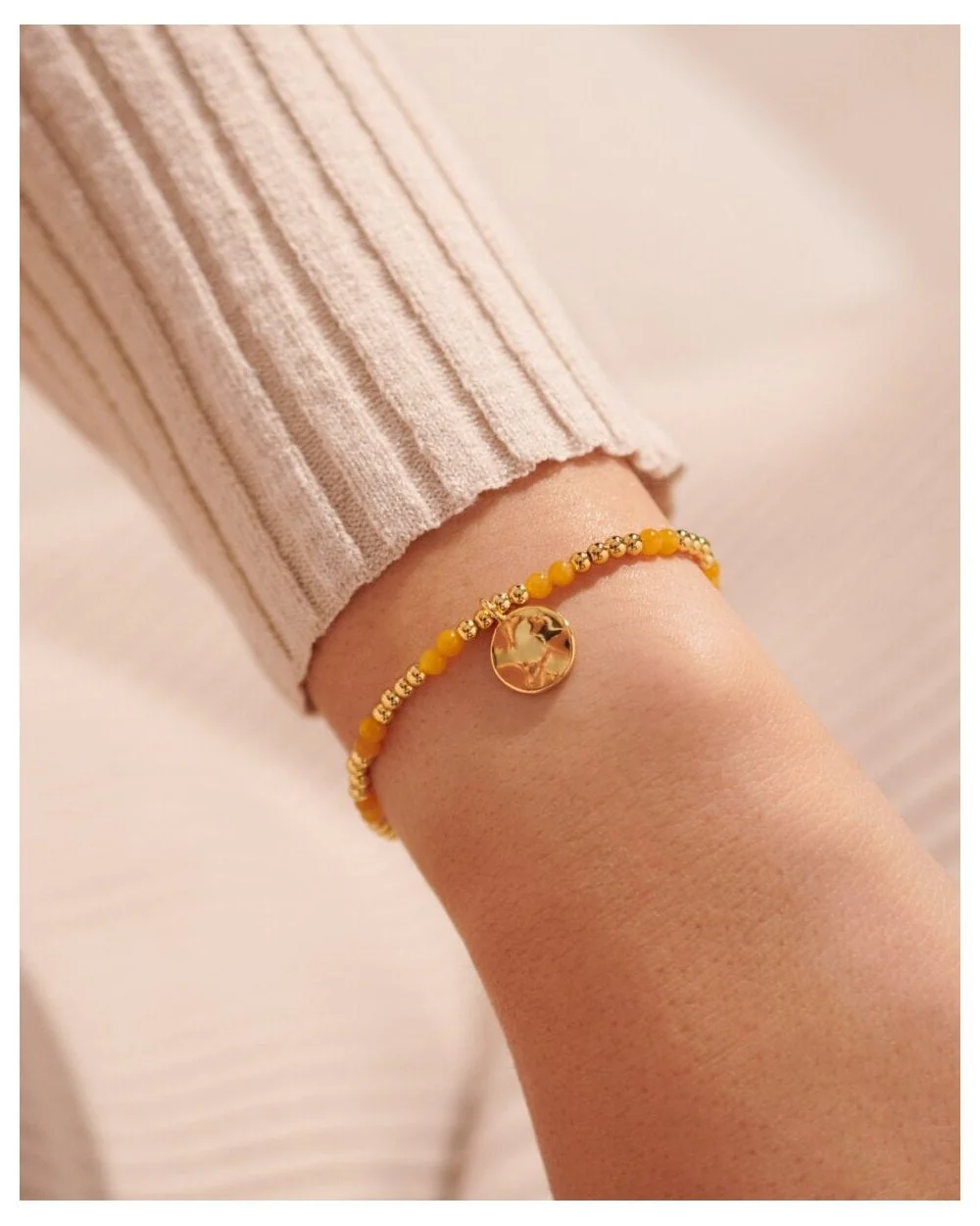 November A Little Birthstone Gold Bracelet - Image 3