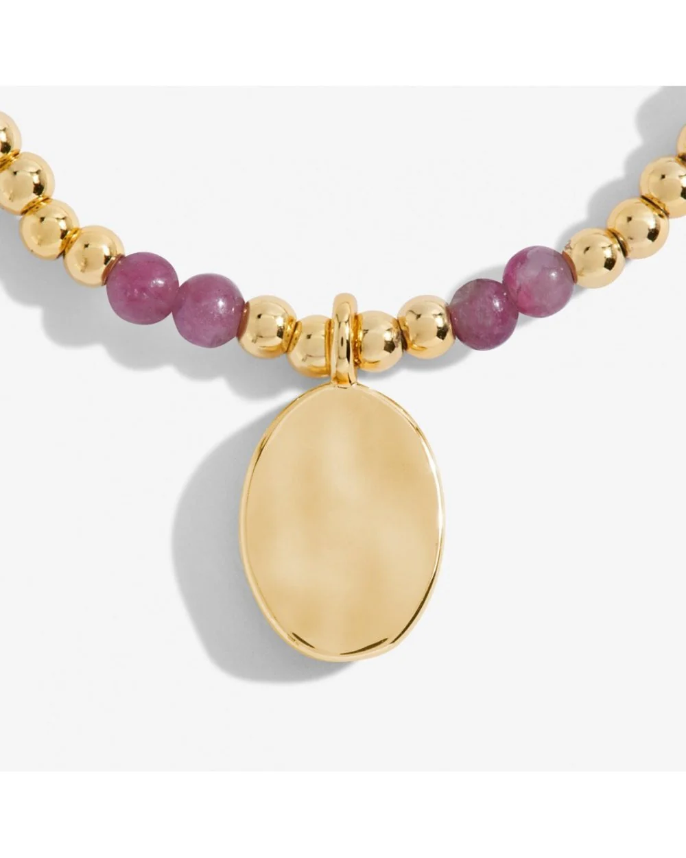 October A Little Birthstone Gold Bracelet - Image 4