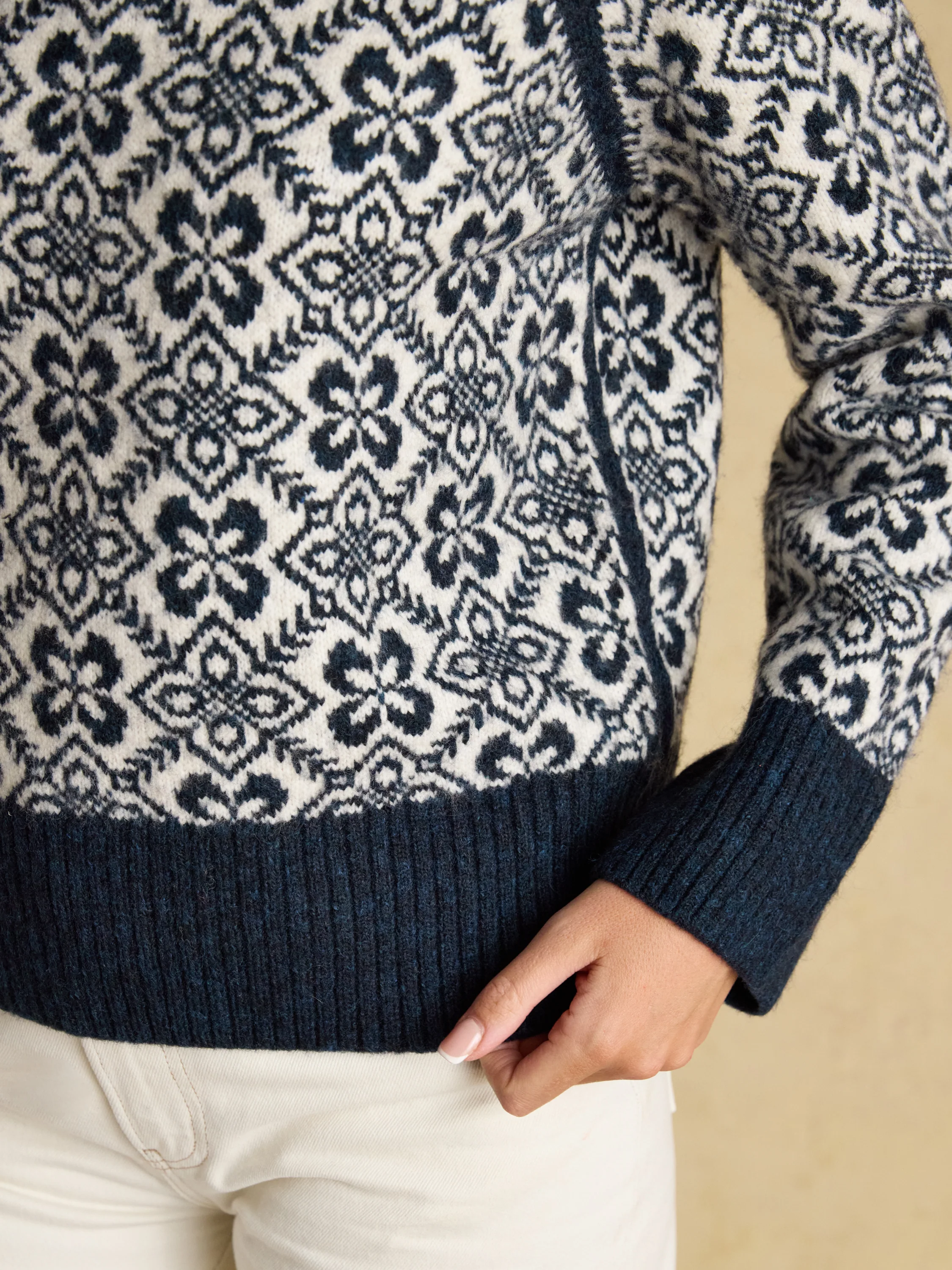 Addison Patterned Knitted Jumper - Image 7