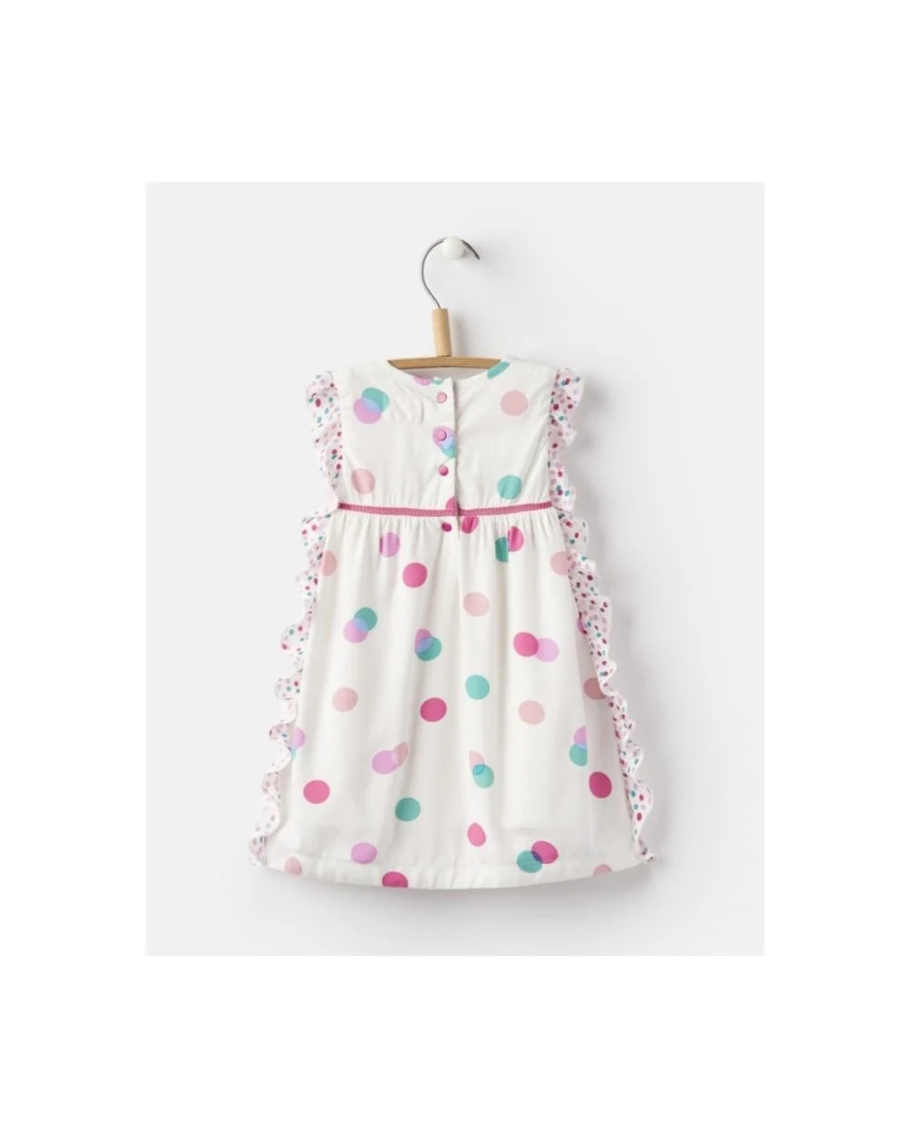 Baby Girls Gertie Woven Frill Dress - Image 2