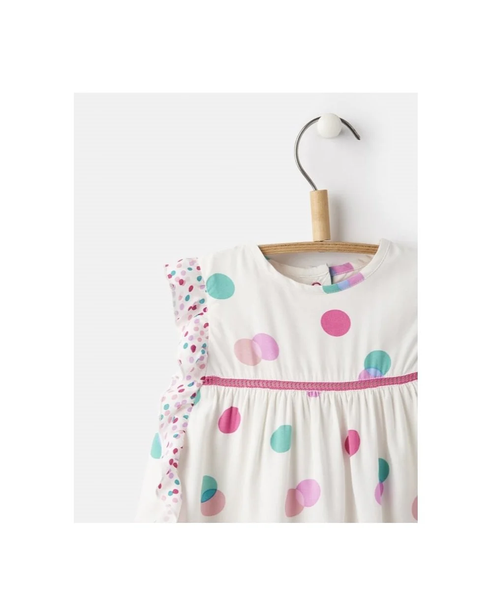 Baby Girls Gertie Woven Frill Dress - Image 3