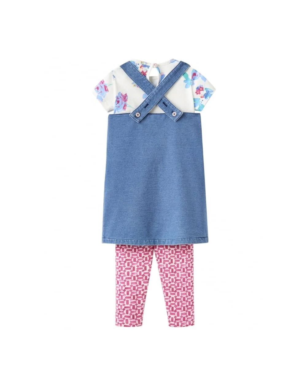 Baby Girls Joyce 3 Piece Pinafore Set - Image 2