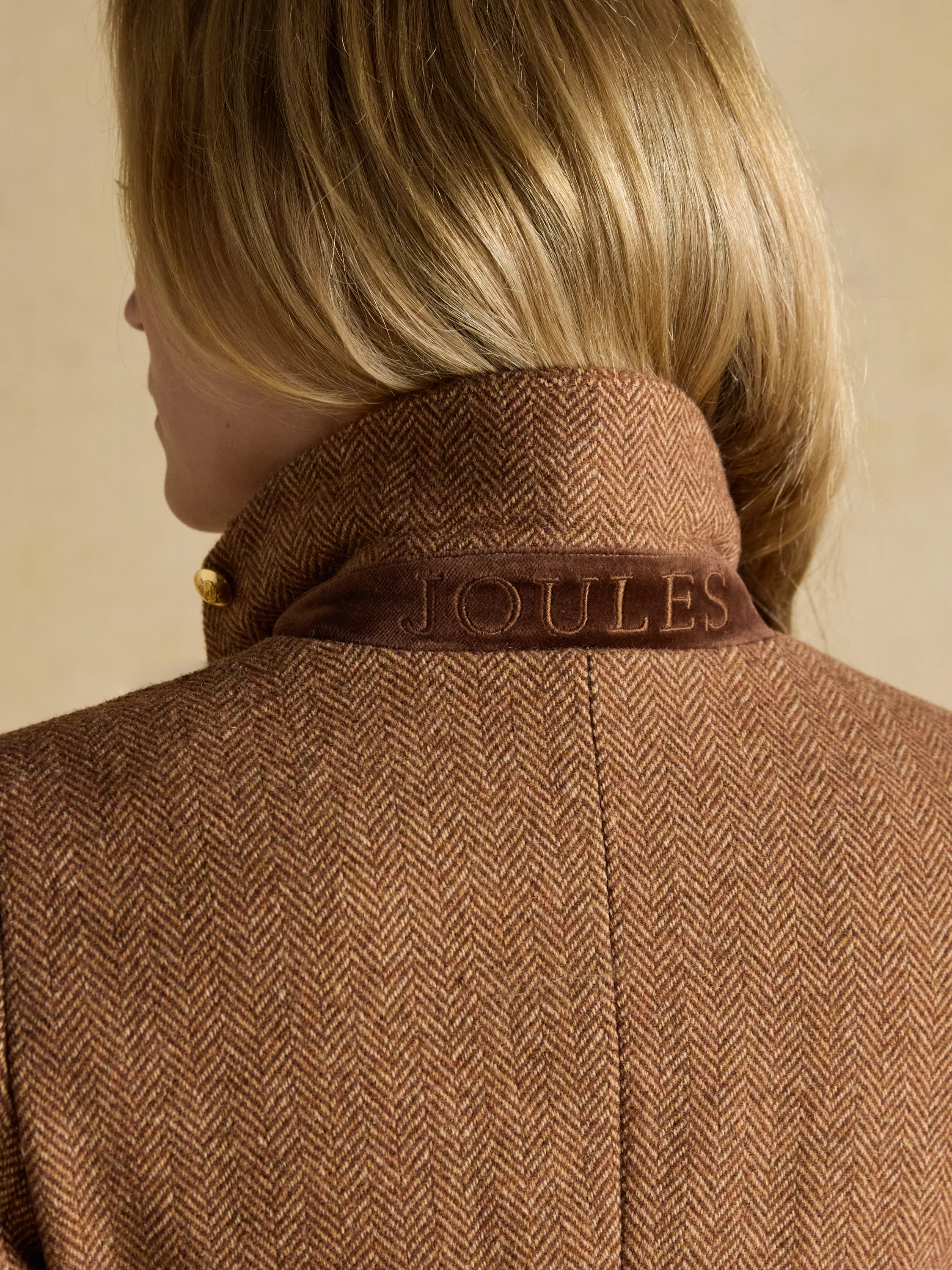Canterly Brown Herringbone Tweed Hacking Jacket - Image 12