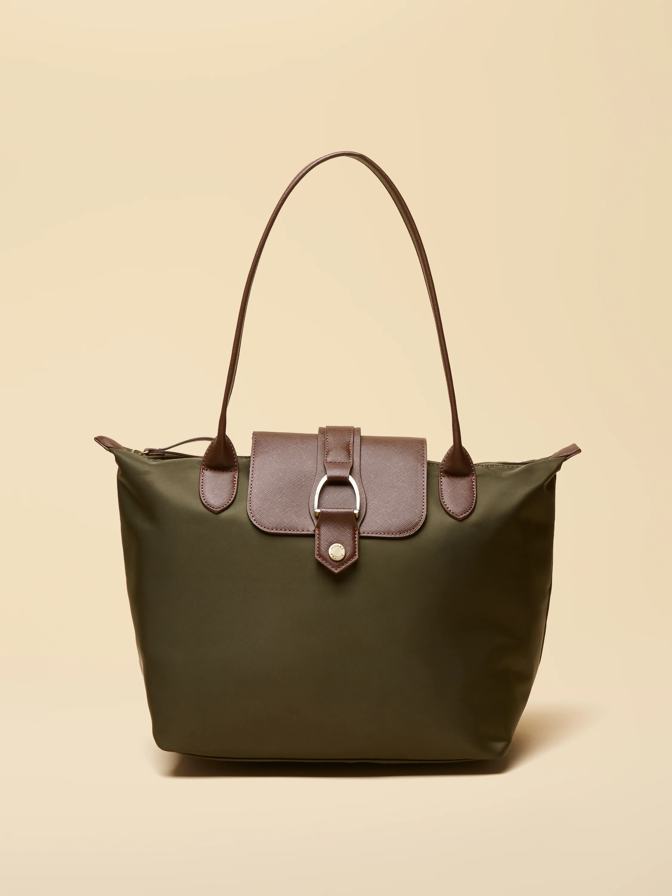 Edie Khaki Green Shopper Bag - Image 2