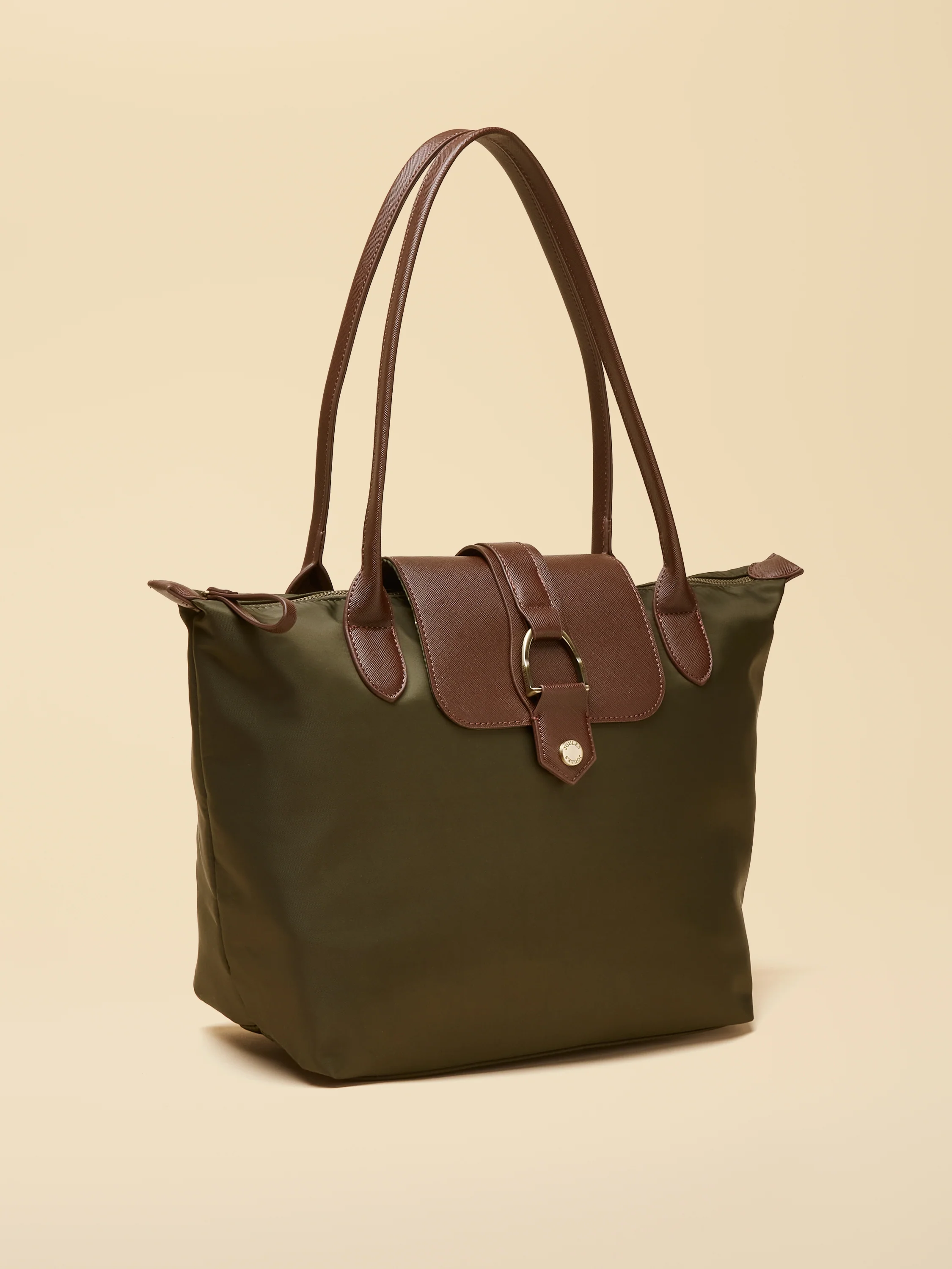 Edie Khaki Green Shopper Bag - Image 4