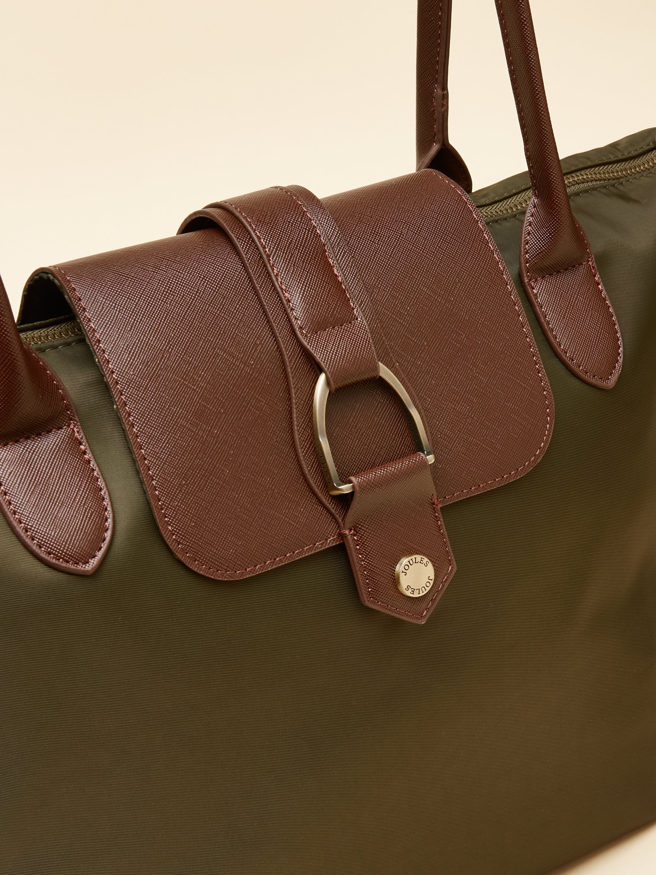 Edie Khaki Green Shopper Bag - Image 6