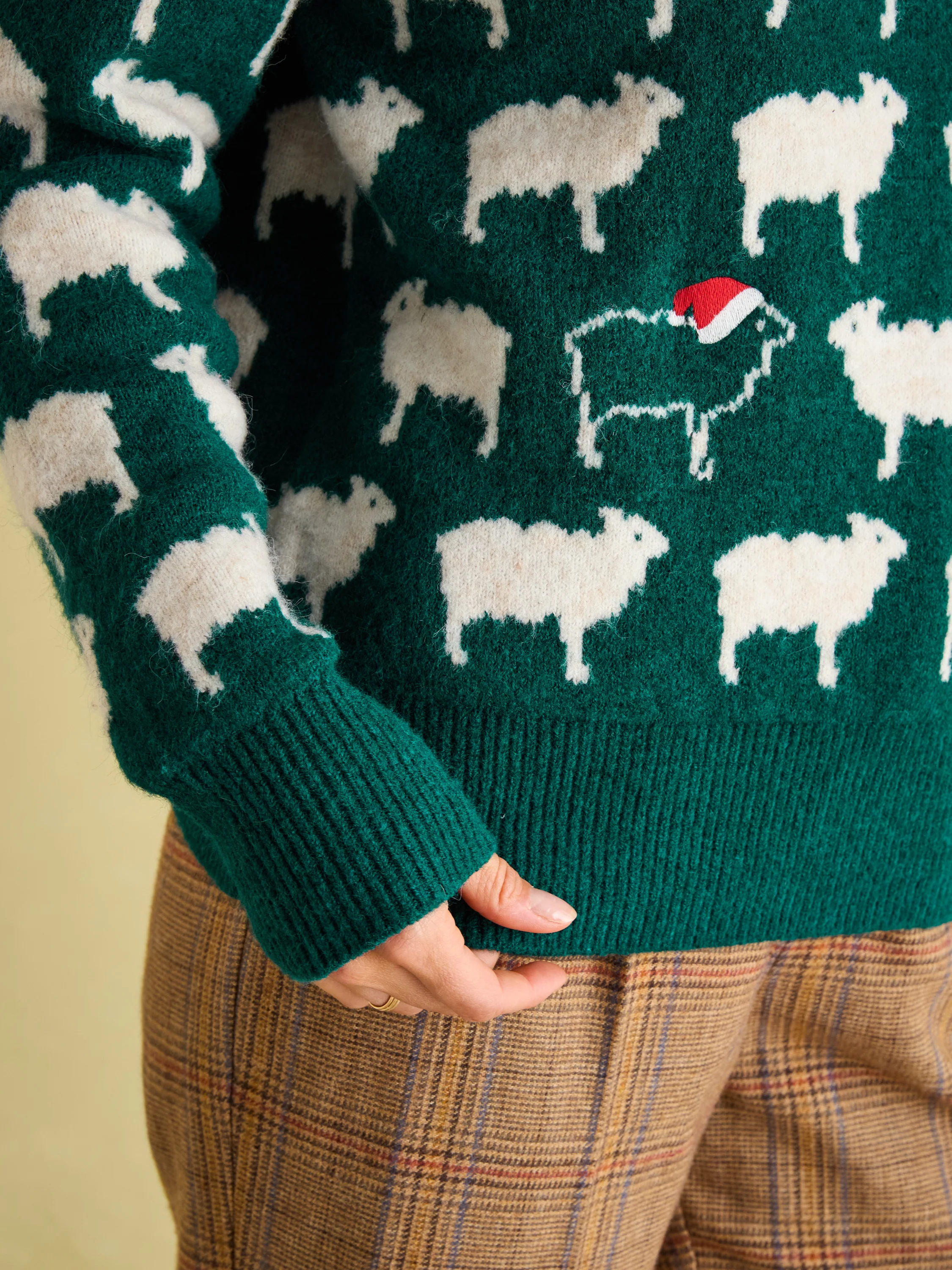 Fleece Navidad Intarsia Knitted Jumper - Image 5