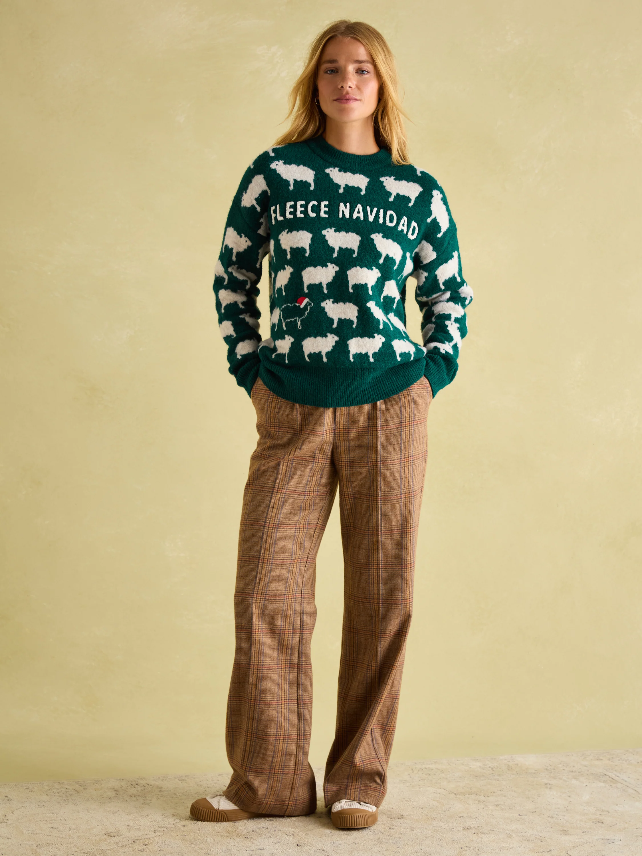 Fleece Navidad Intarsia Knitted Jumper - Image 7