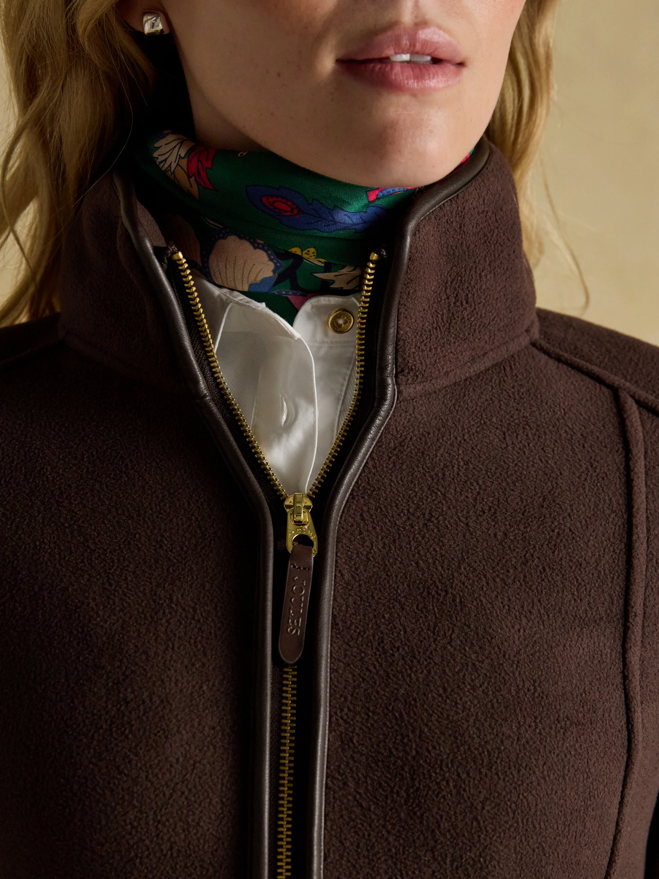 Heritage Navy Regular Zip Through Fleece - Image 8