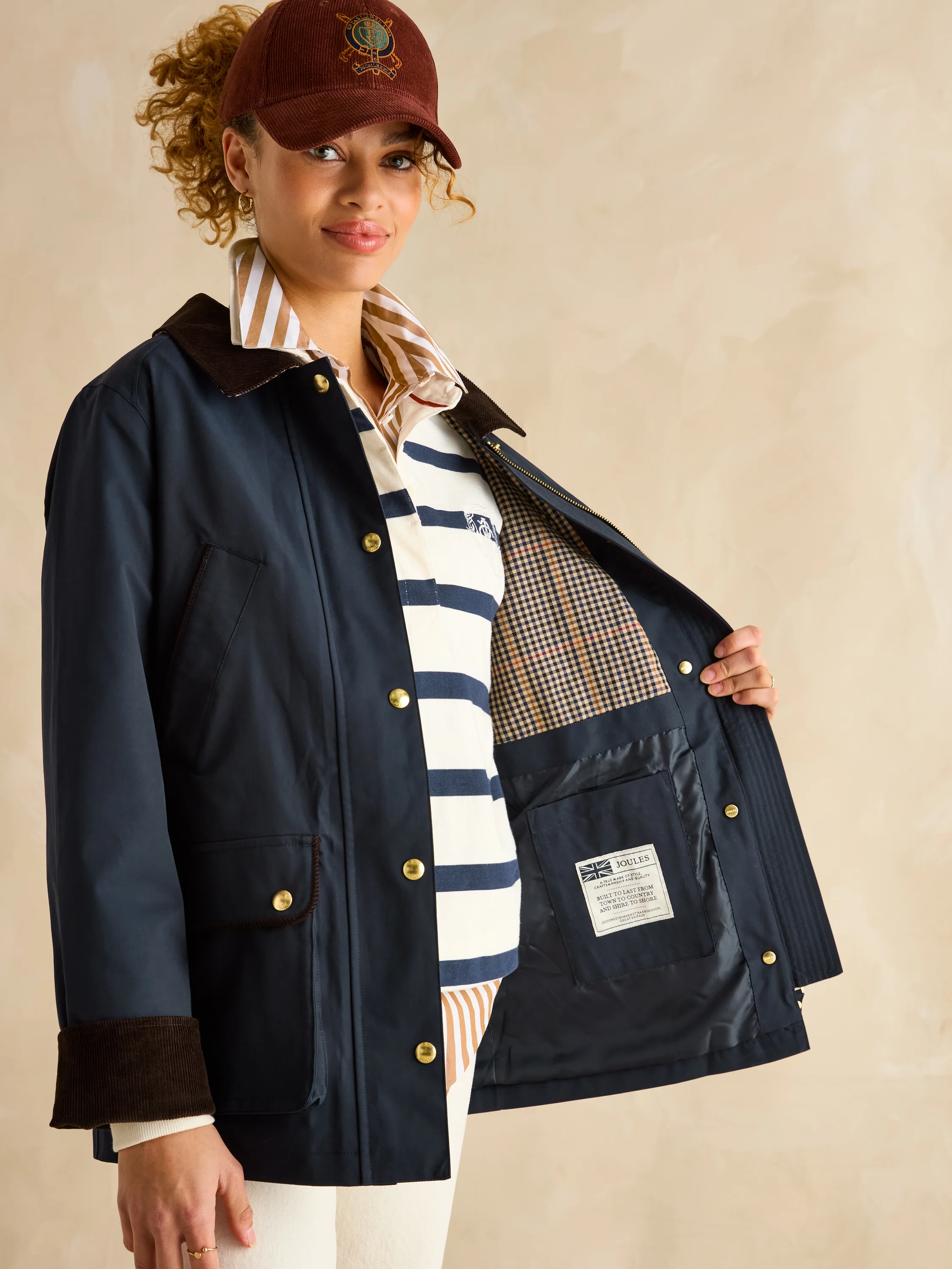 Katherine Navy Waterproof Heritage Coat - Image 3