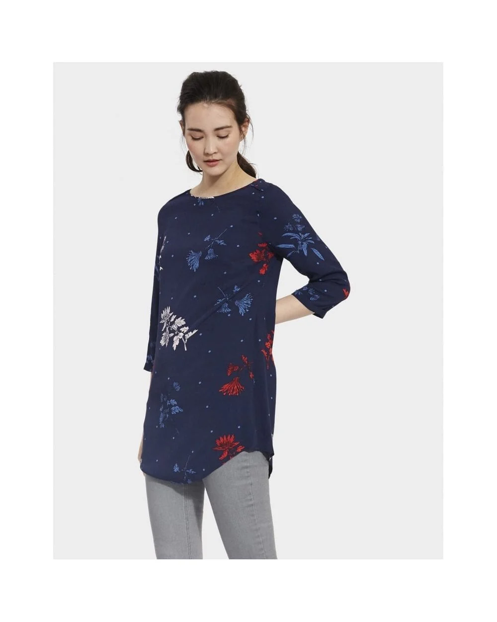 Ladies Felicia Printed Crepe Tunic - Image 5