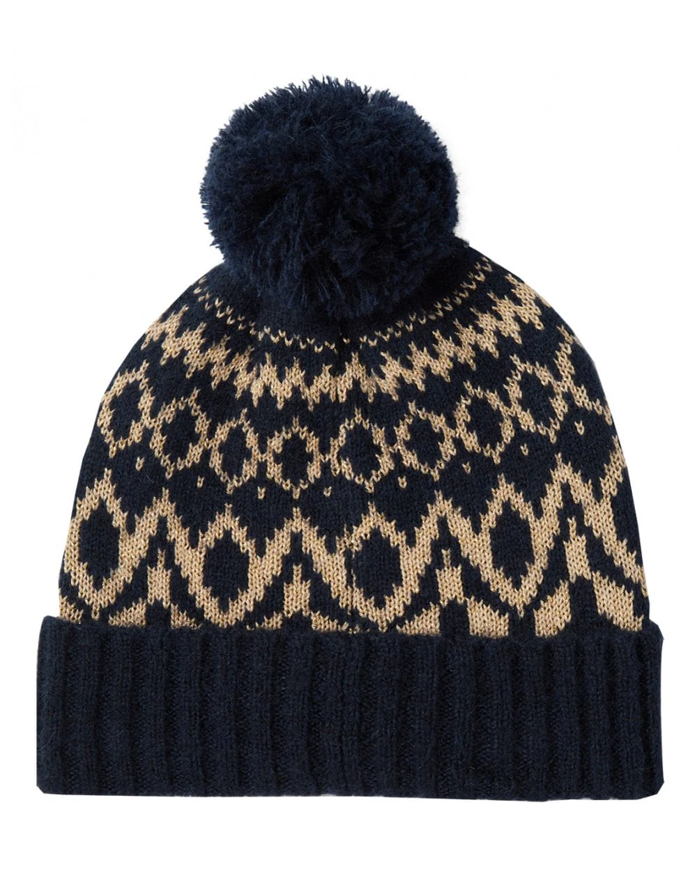 Shetland Knitted Hat With Pom - Image 4