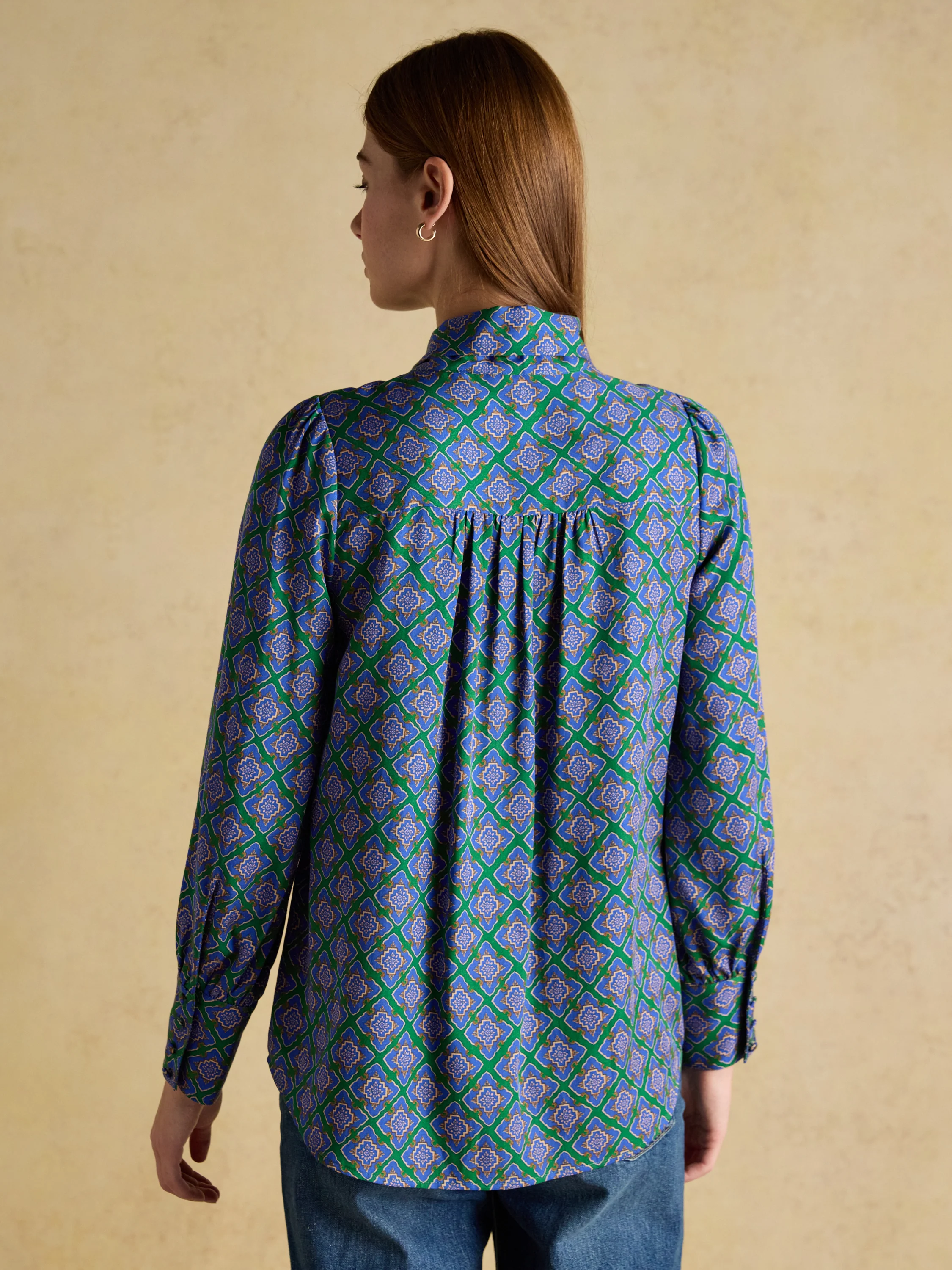 Tabby Tie Neck Blouse - Image 17