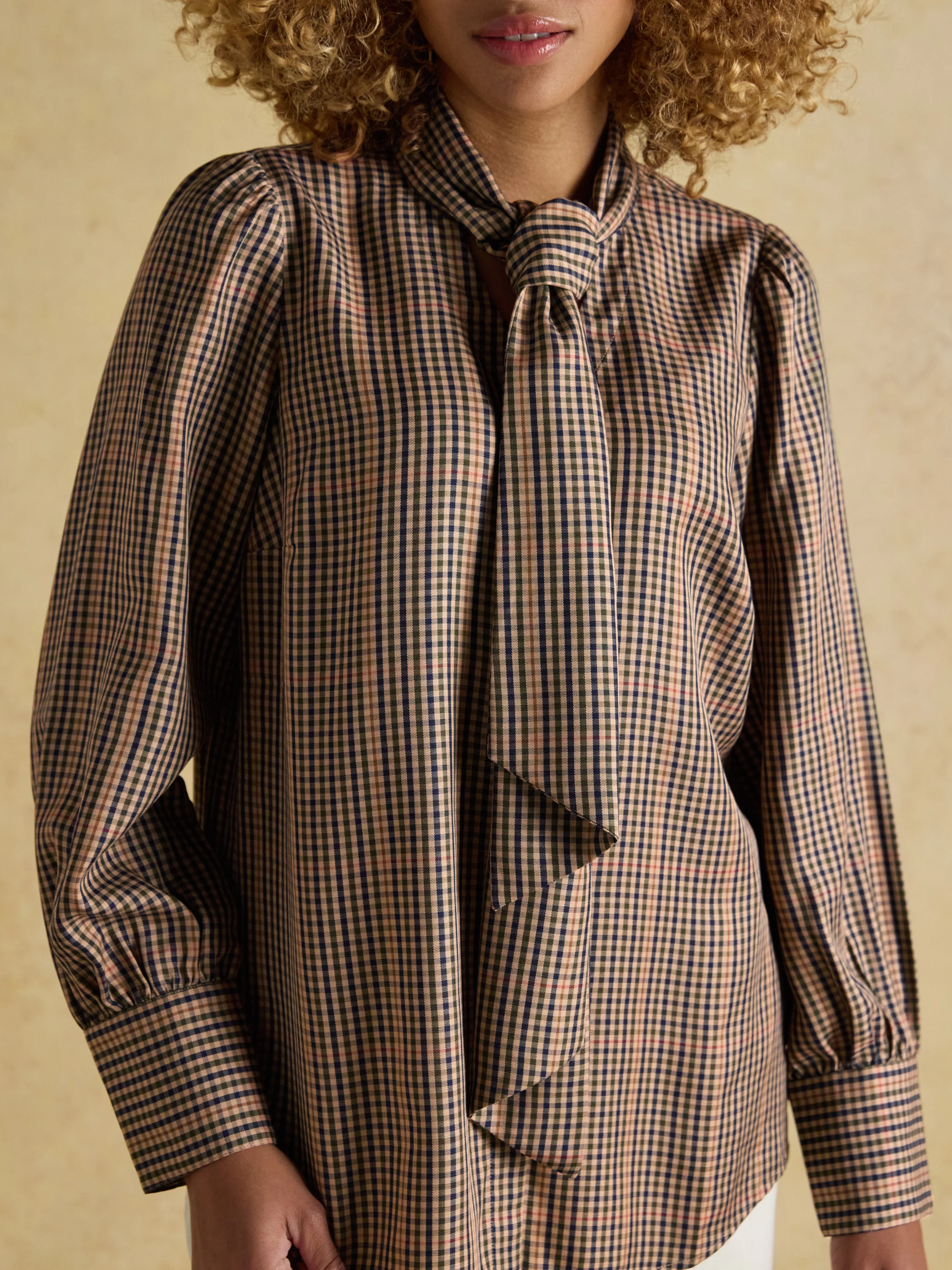 Tabby Tie Neck Blouse - Image 8