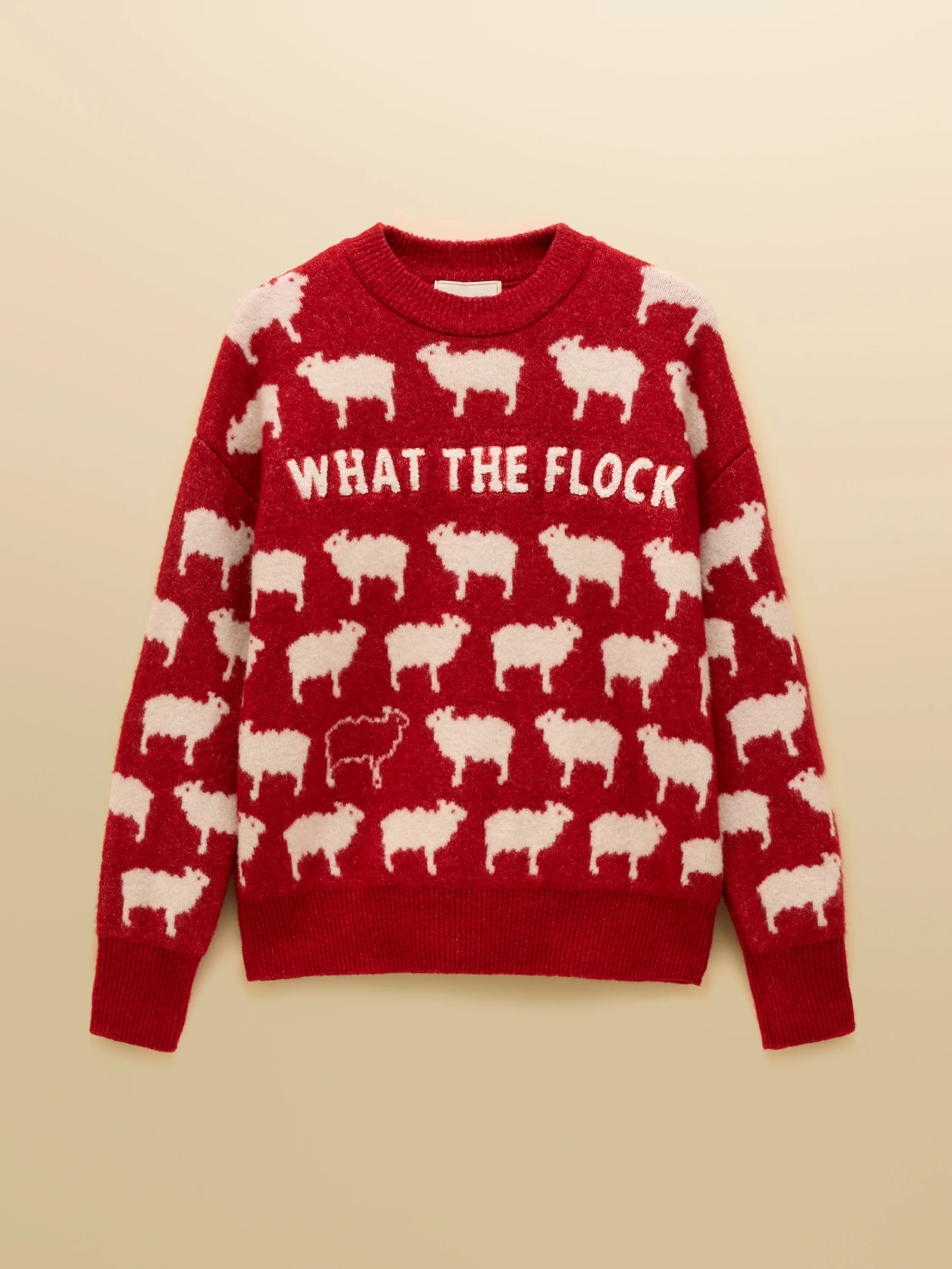 What The Flock Intarsia Knitted Jumper - Image 2