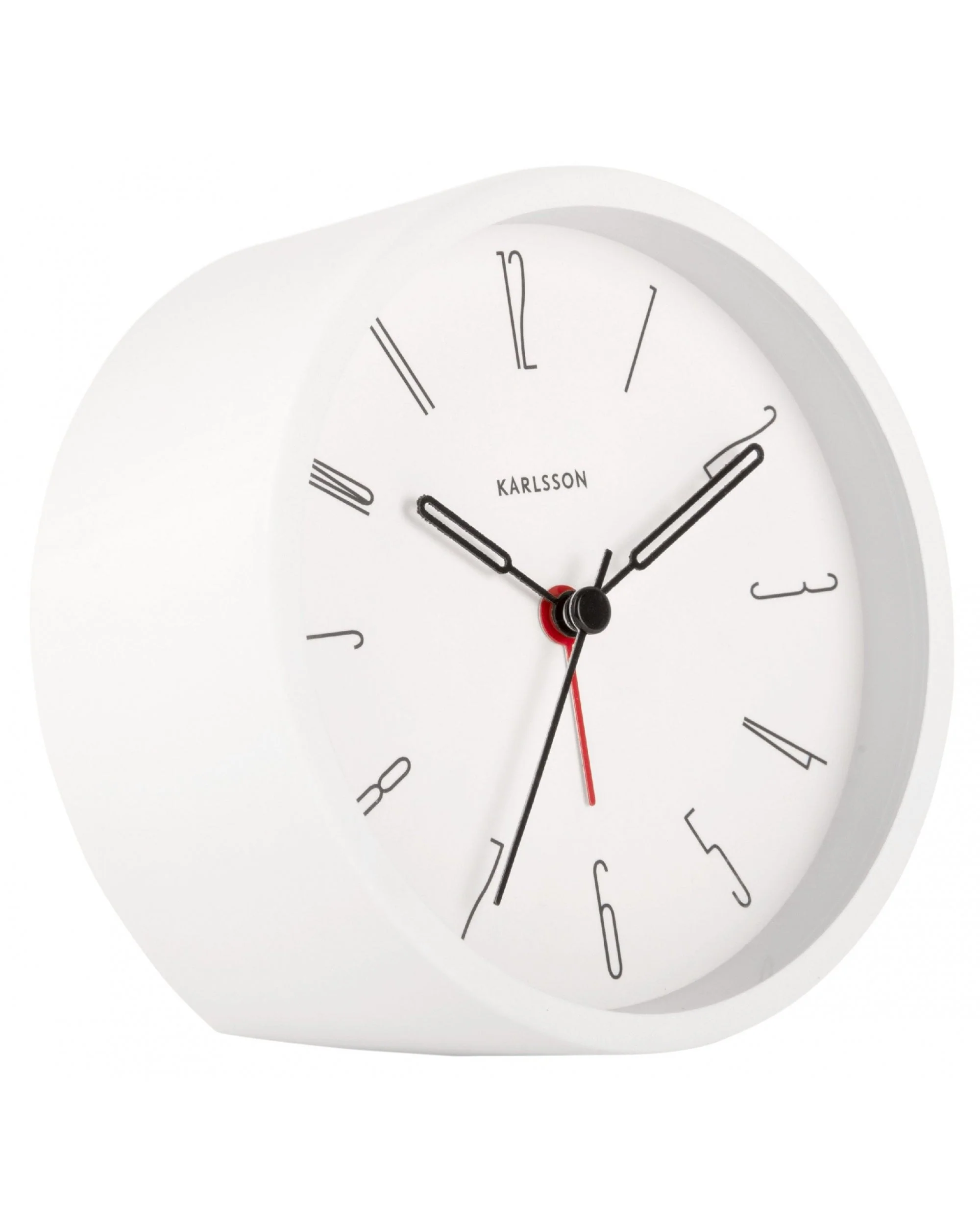 Alarm Clock Belle Numbers White - Image 2