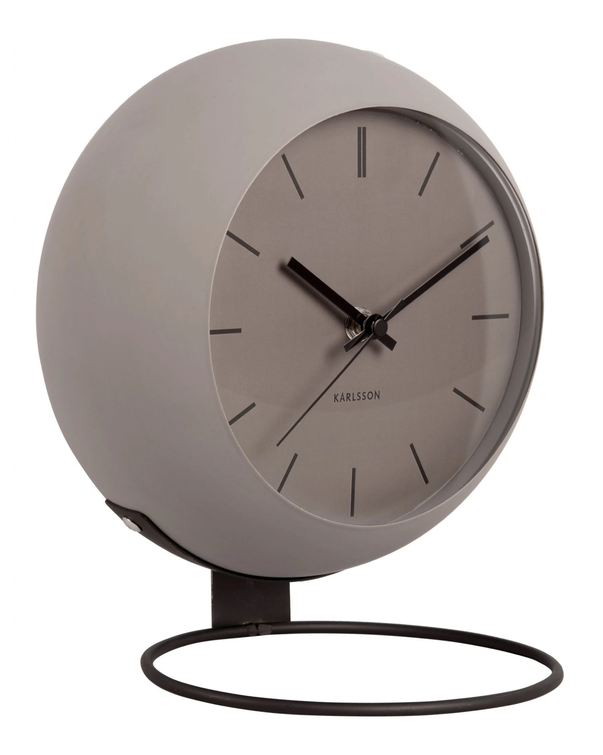 Table Clock Nirvana Globe Dark Warm Grey - Image 2