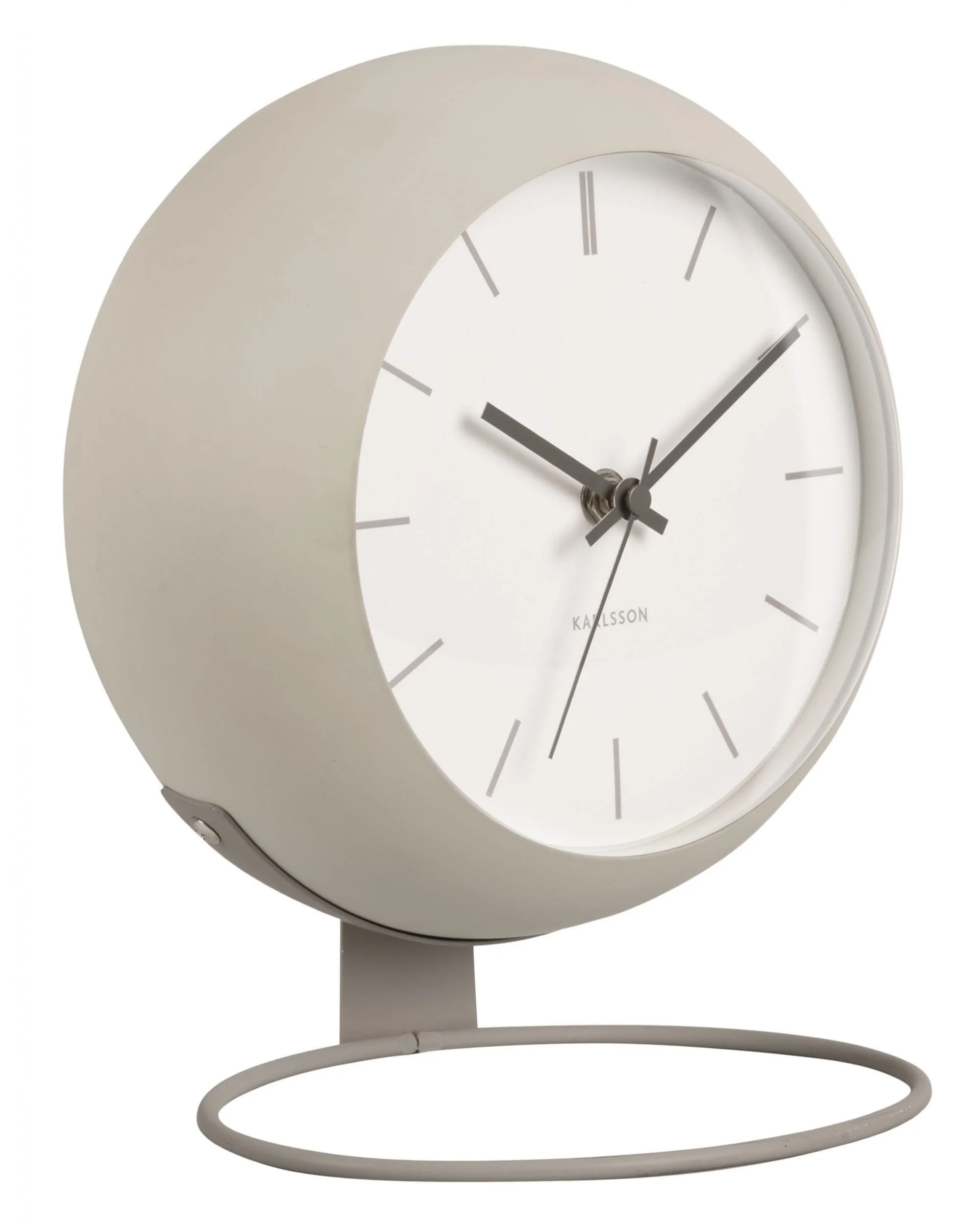 Table Clock Nirvana Globe Warm Grey - Image 2