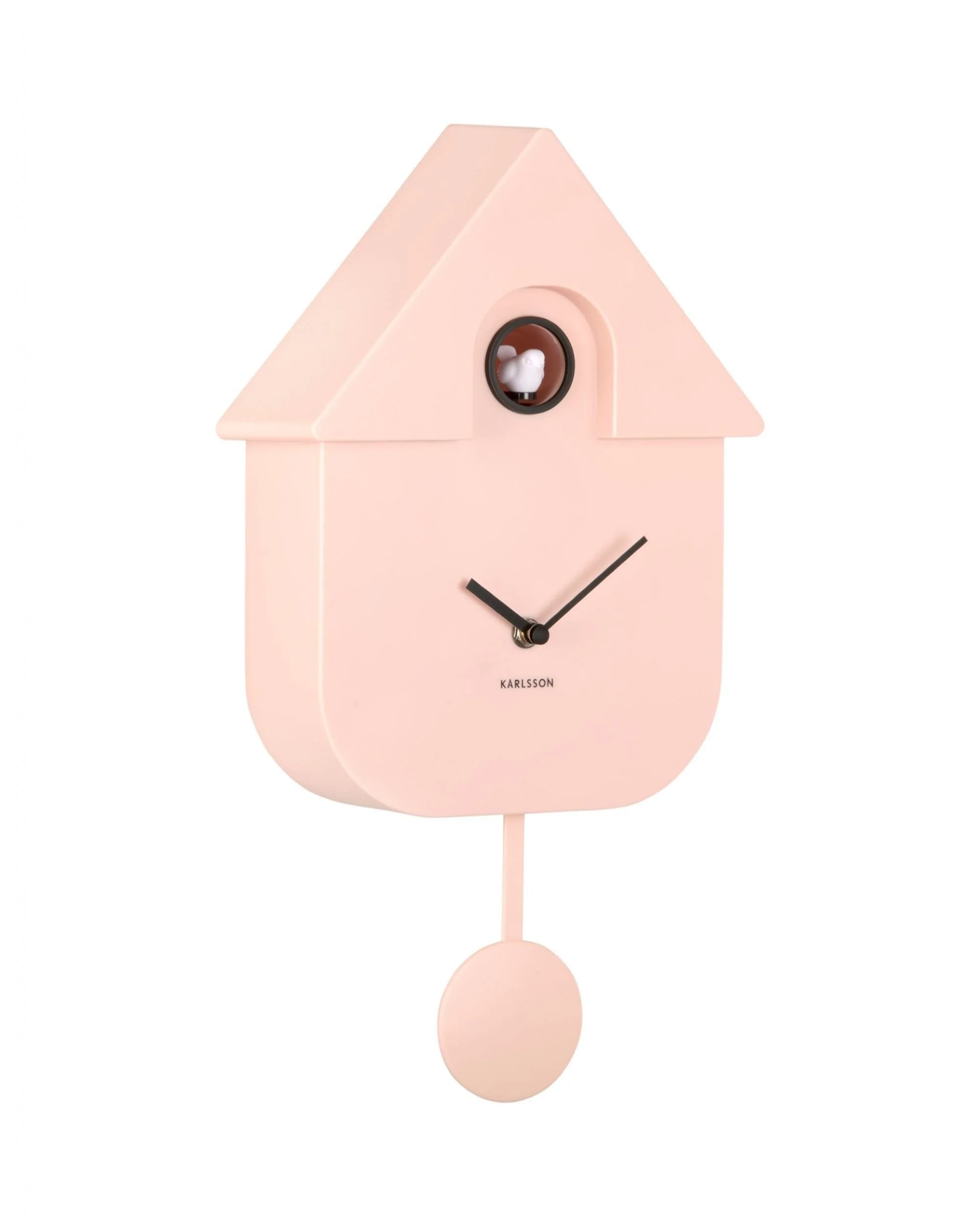 Wall Clock Modern Cuckoo Soft Pink - Image 6