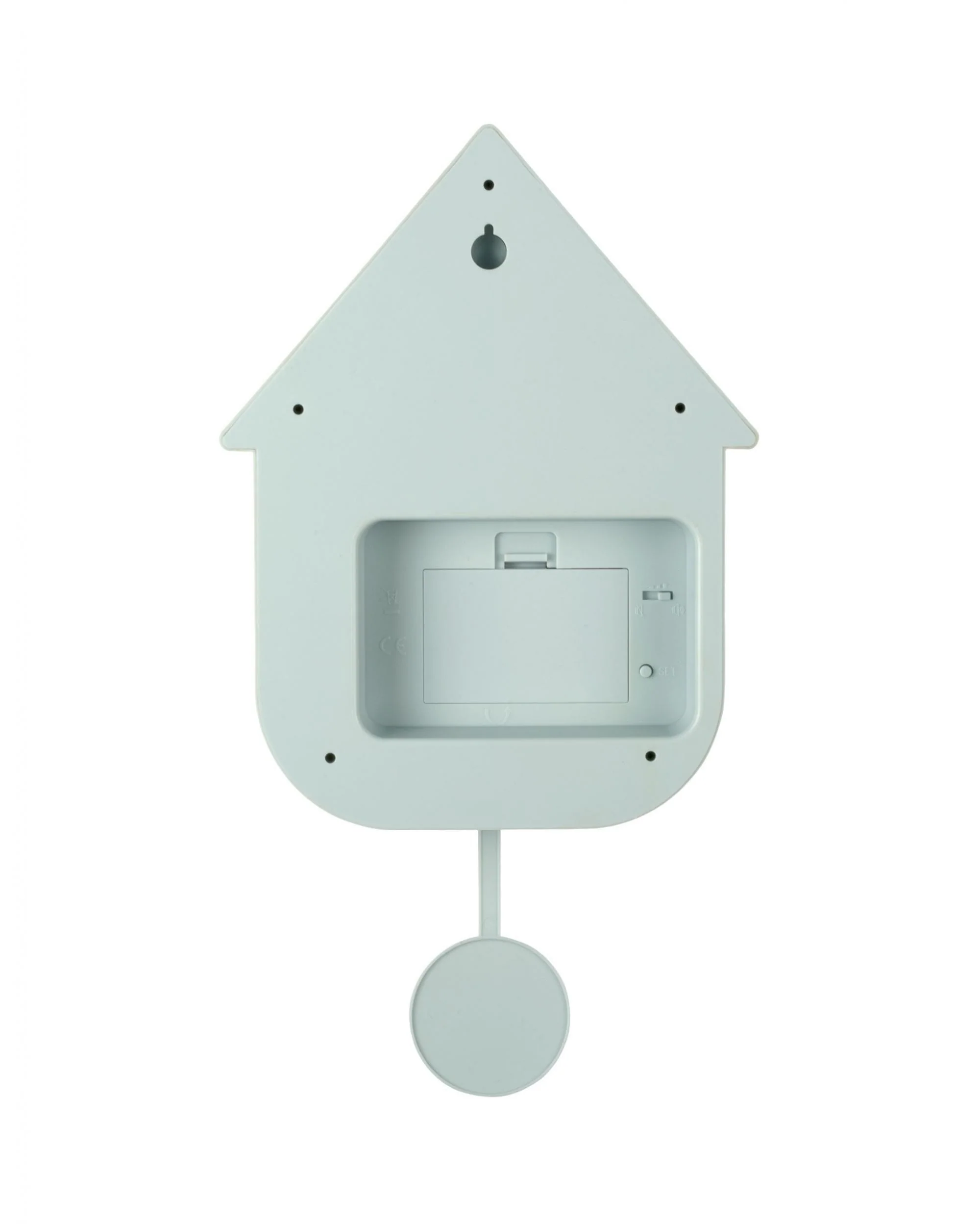 Wall Clock Modern Cuckoo Soft Blue - Image 3