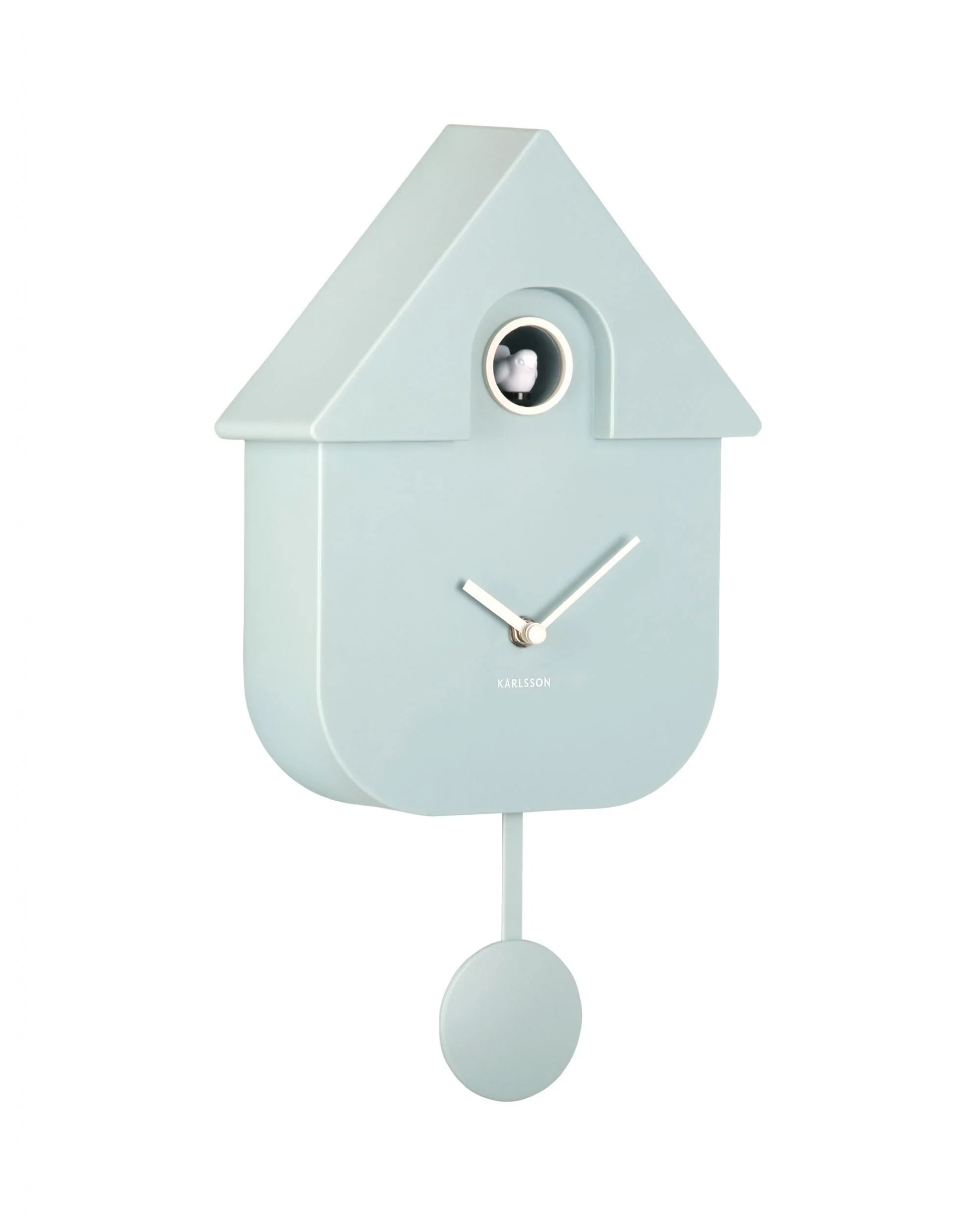 Wall Clock Modern Cuckoo Soft Blue - Image 5
