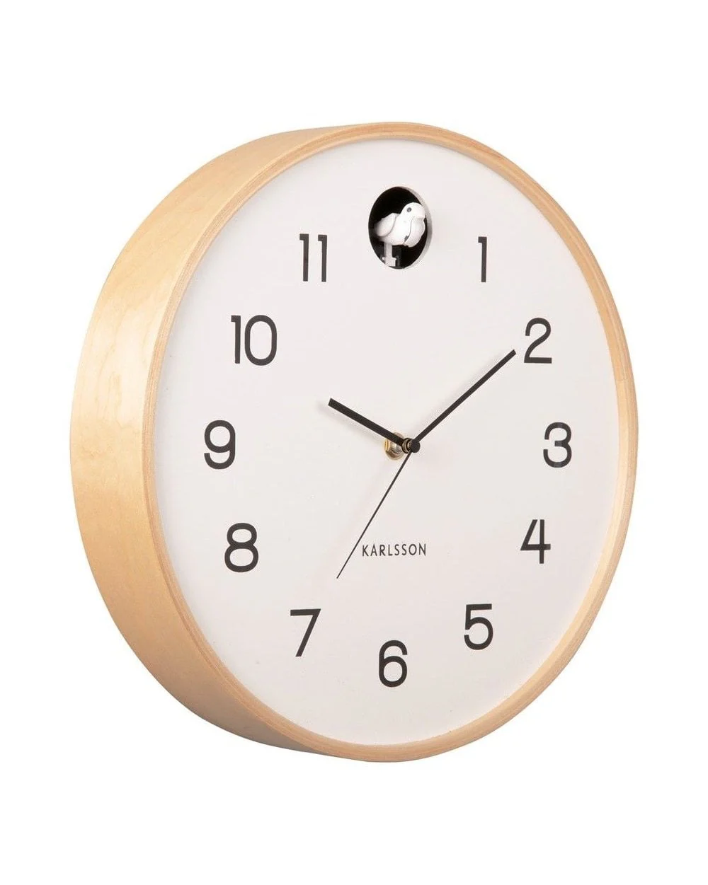 Wall Clock Natural Cuckoo White - Image 2