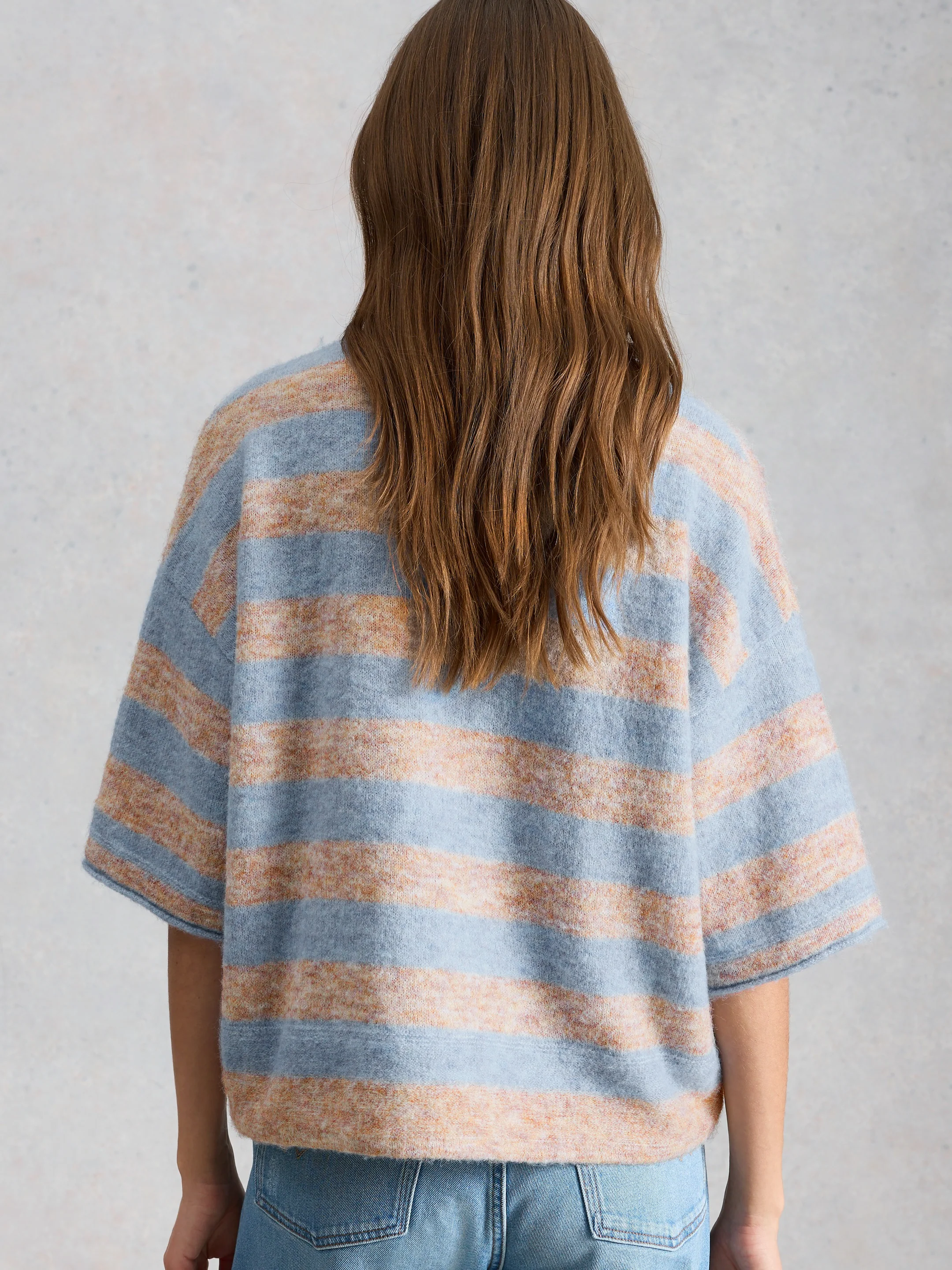 Kate Knitted Stripe Tee - Image 2