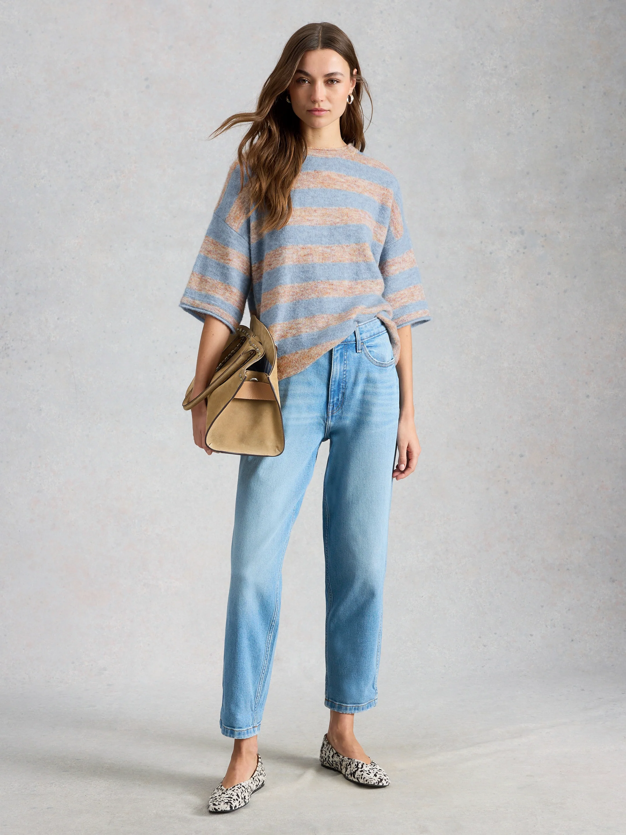 Kate Knitted Stripe Tee - Image 4