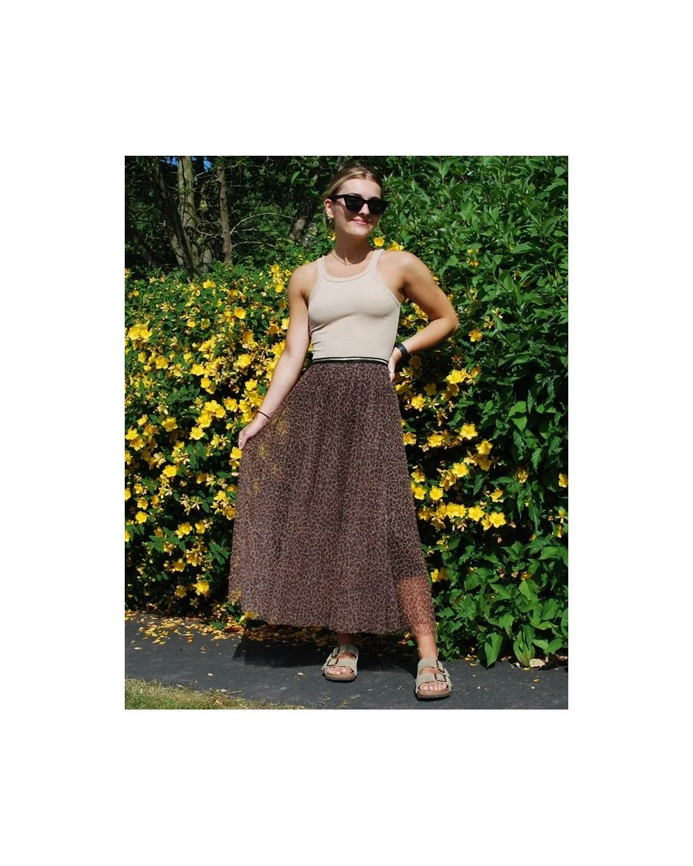 Tulle Leopard Print Skirt - Small - Image 2
