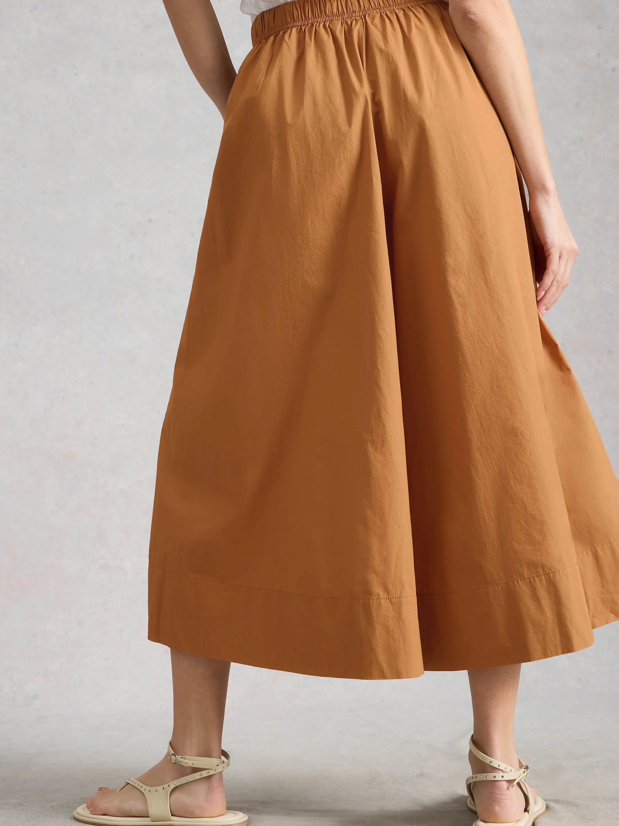 Lauryn Poplin Wide Leg Crop - Image 3