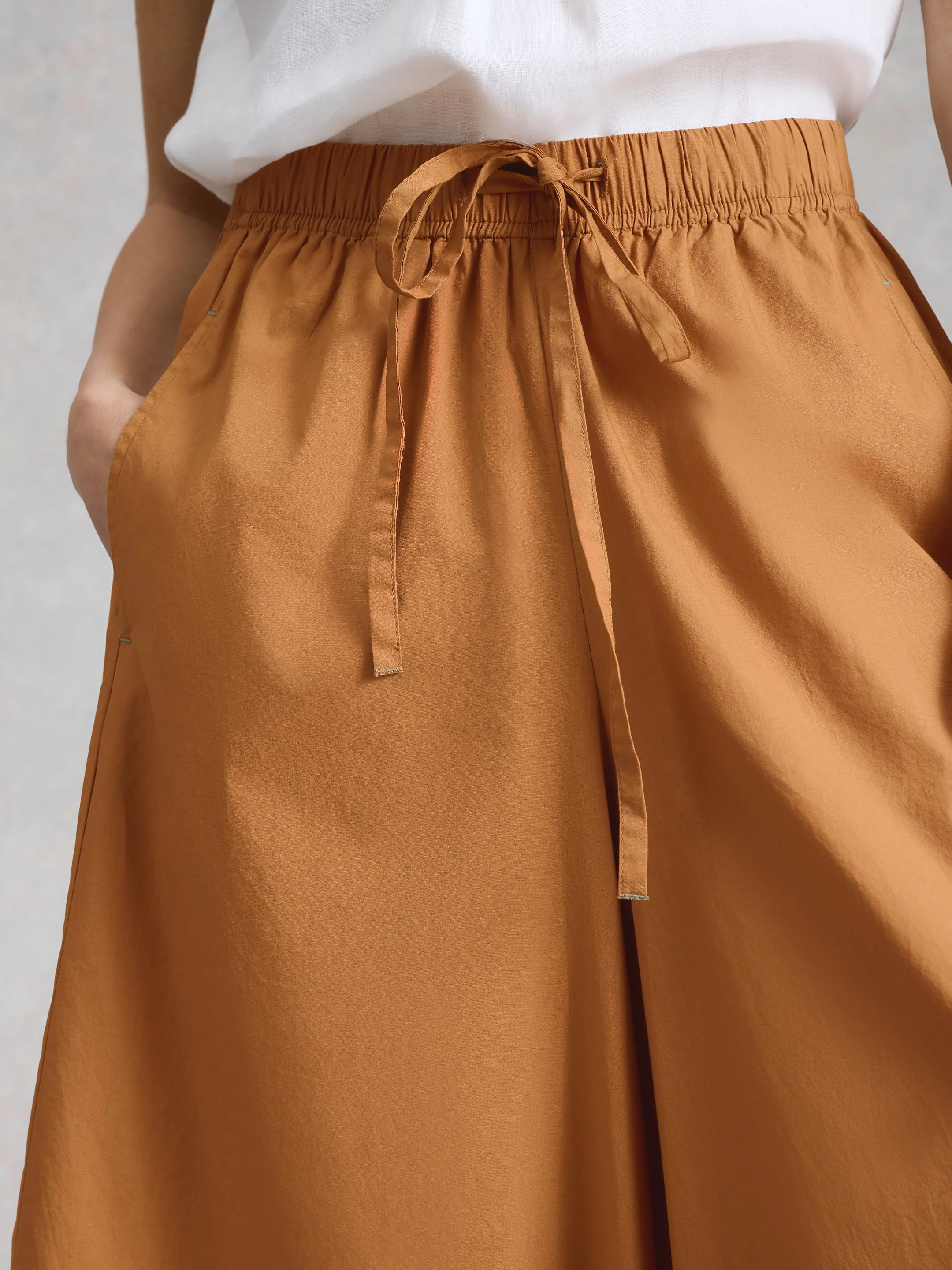 Lauryn Poplin Wide Leg Crop - Image 6