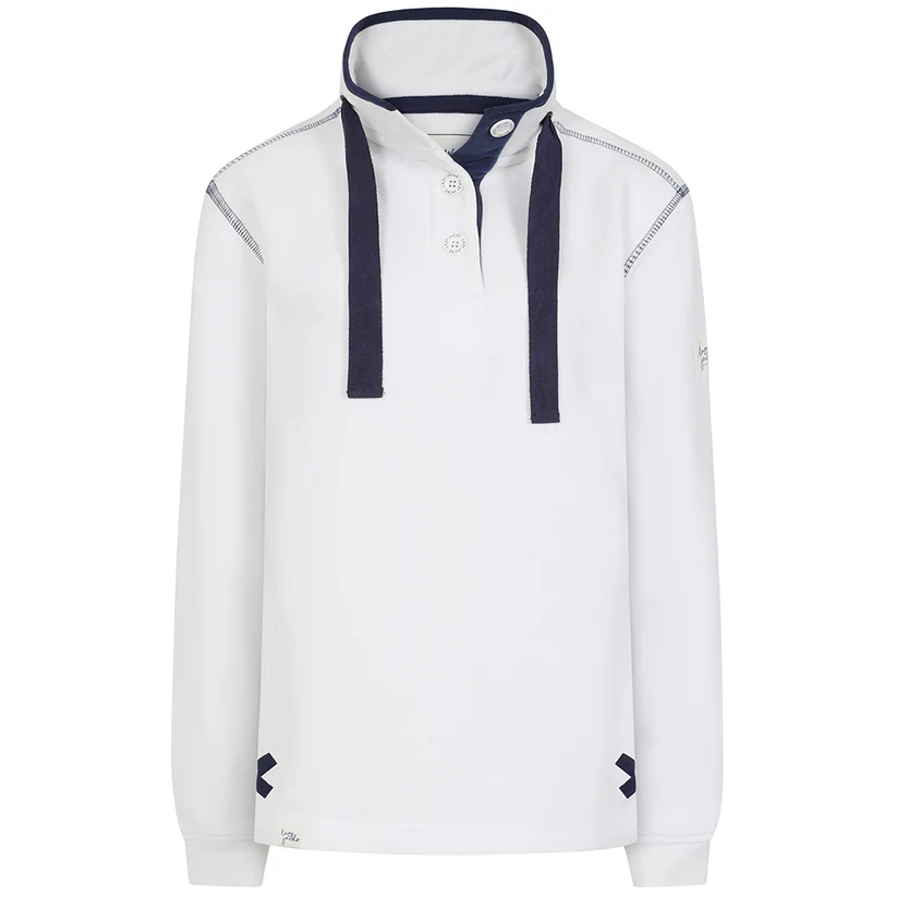 Button Neck Plain Sweatshirt - Image 6