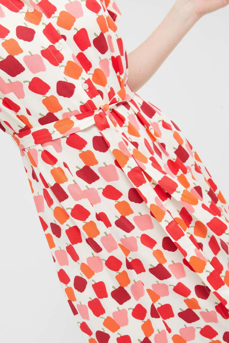 Long Pepper Print Dress - Image 3